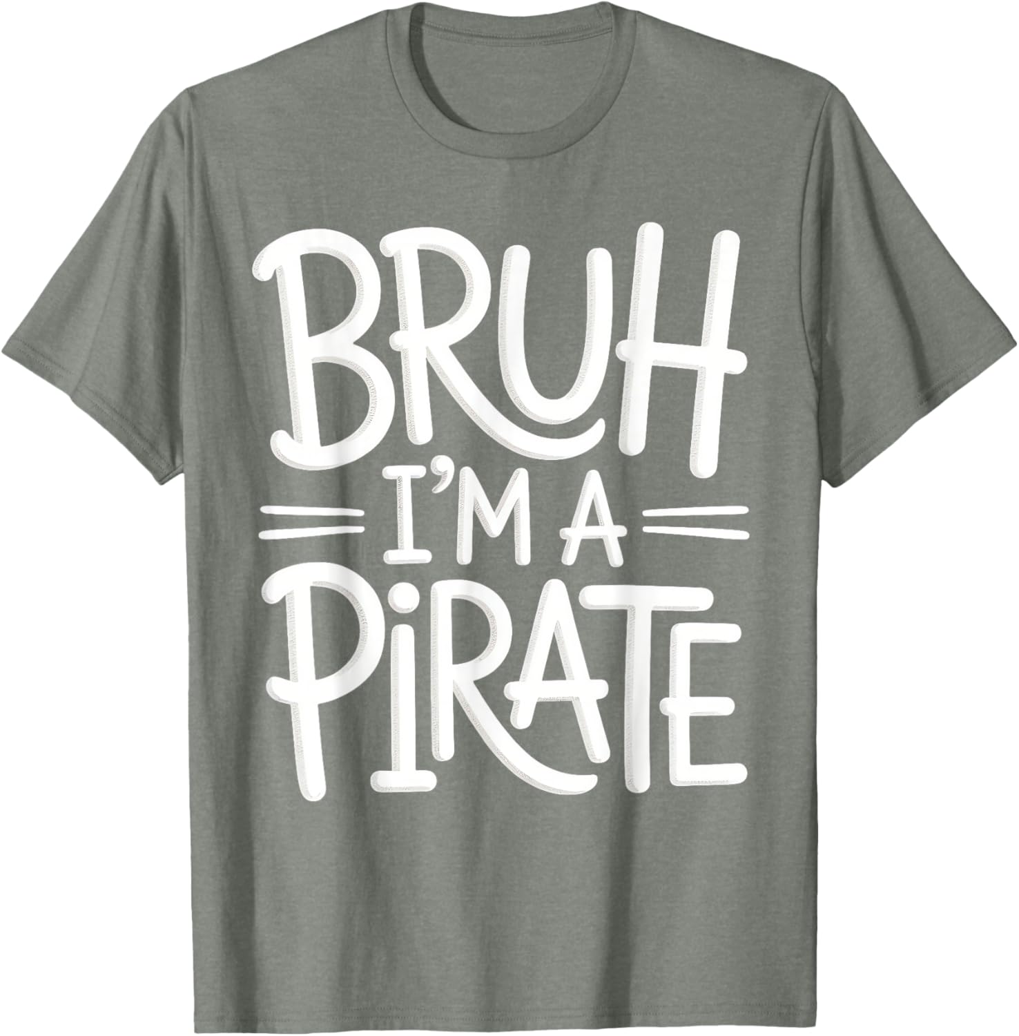 Bruh Pirate Lazy Halloween Costume Kids T-Shirt for Fun Dress-Up - 7