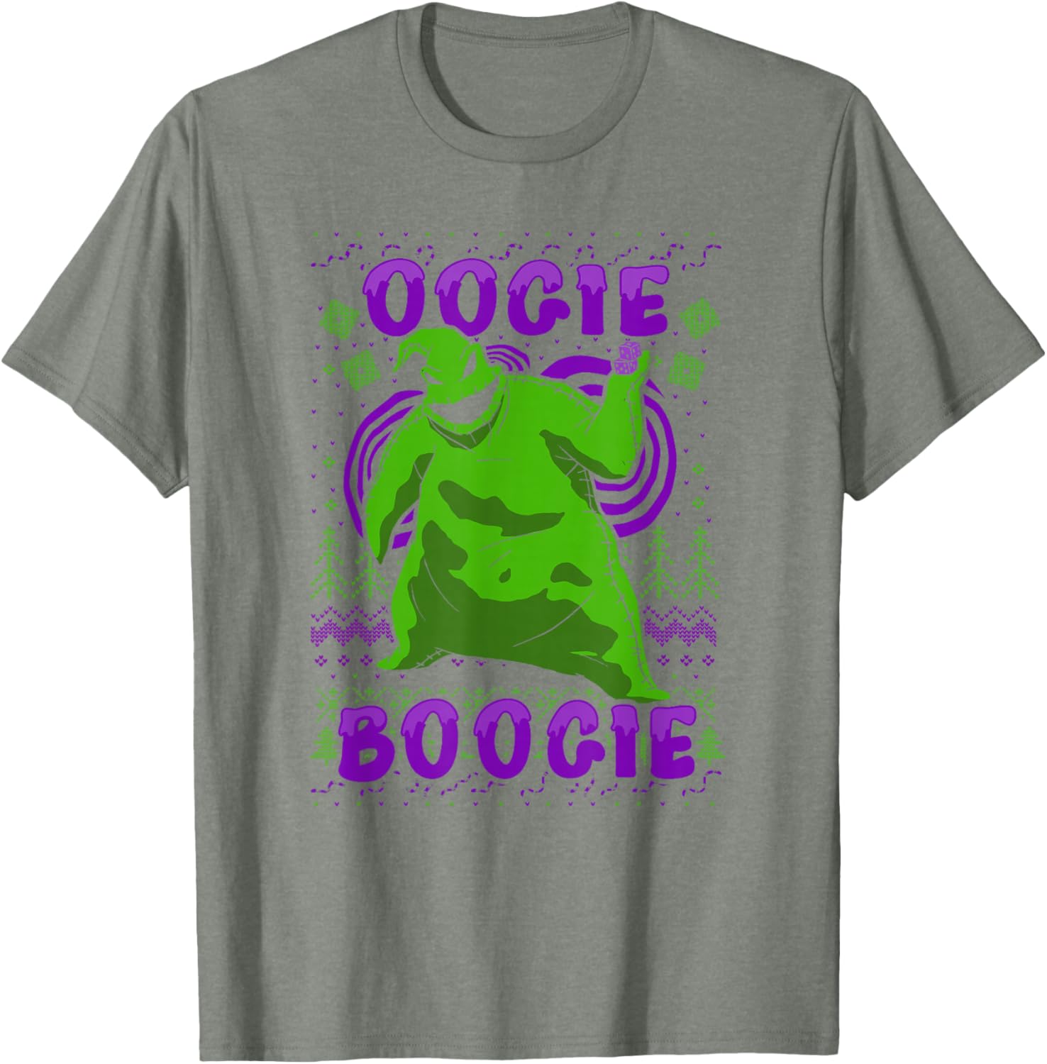 Disney Nightmare Before Christmas Oogie Boogie Ugly Sweater T-Shirt - 1