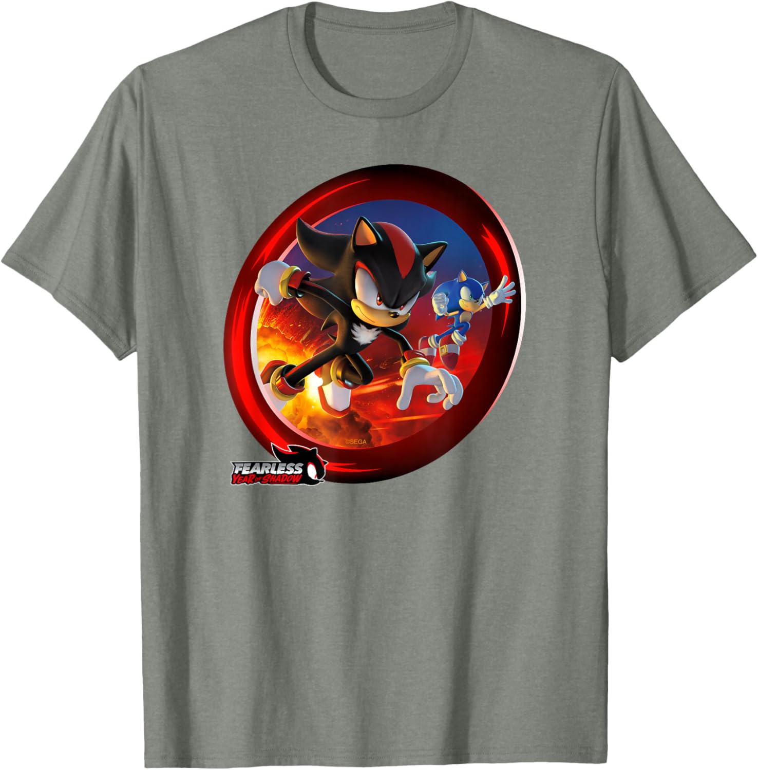 Sonic the Hedgehog Fearless Year of Shadow Graphic T-Shirt for Fans - 1