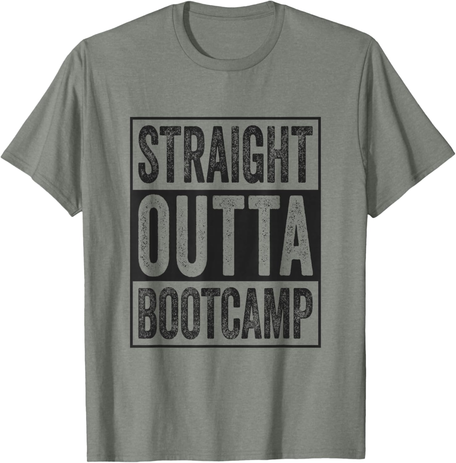 Straight Outta Bootcamp Soldier Basic Training Graduate T-Shirt - 8
