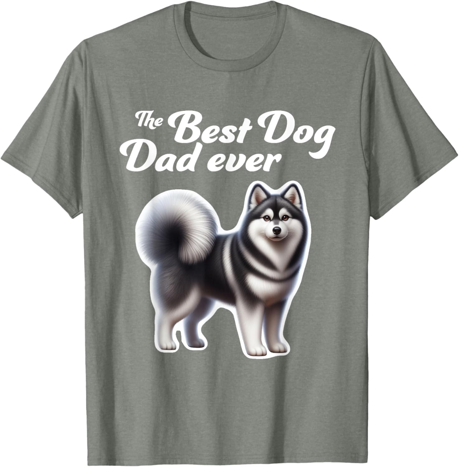 Best Dog Dad Ever Alaskan Klee Kai T-Shirt for Men and Women - 5
