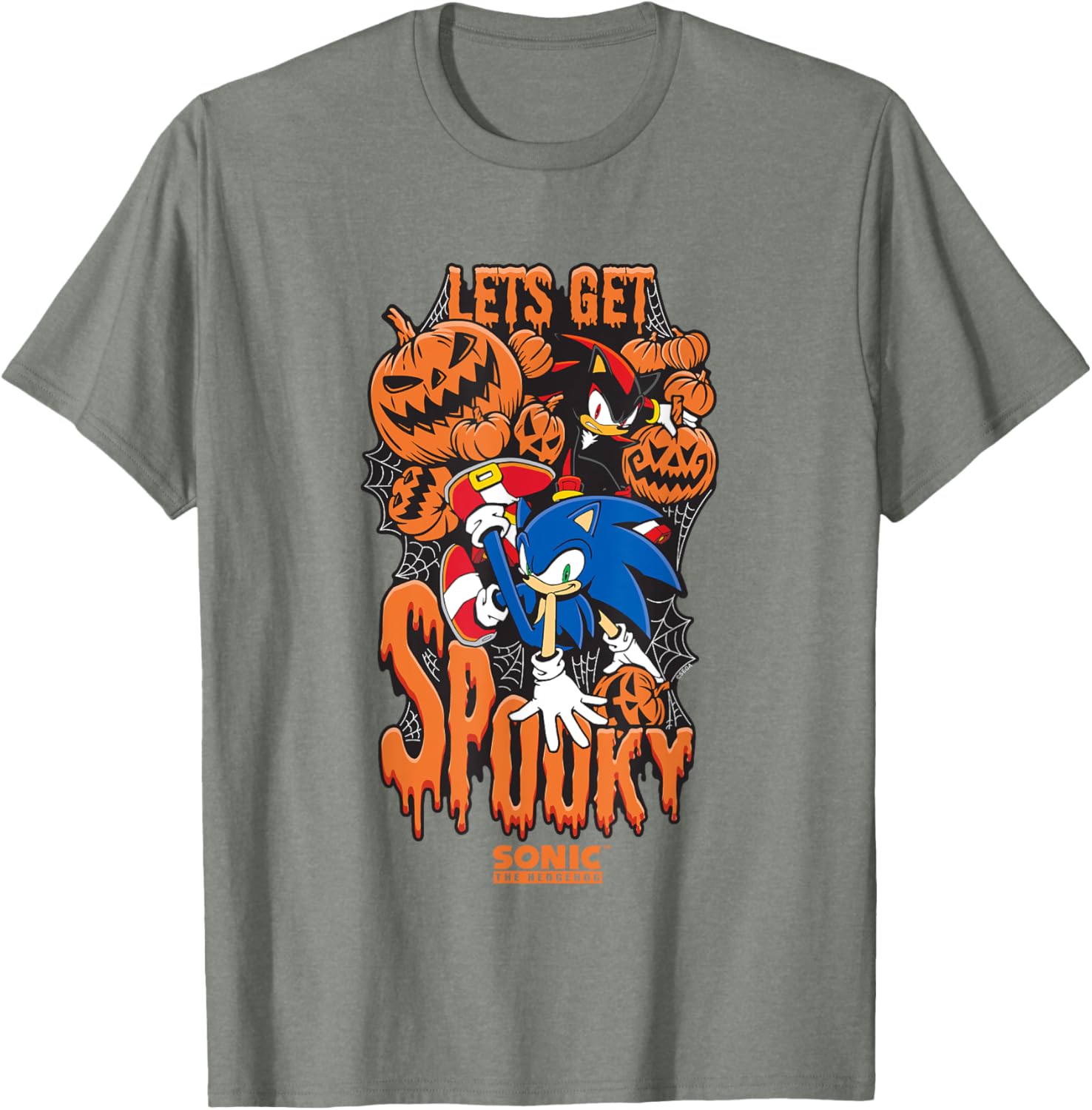 Sonic The Hedgehog Halloween Spooky T-Shirt for Fans of Sonic & Shadow - 11