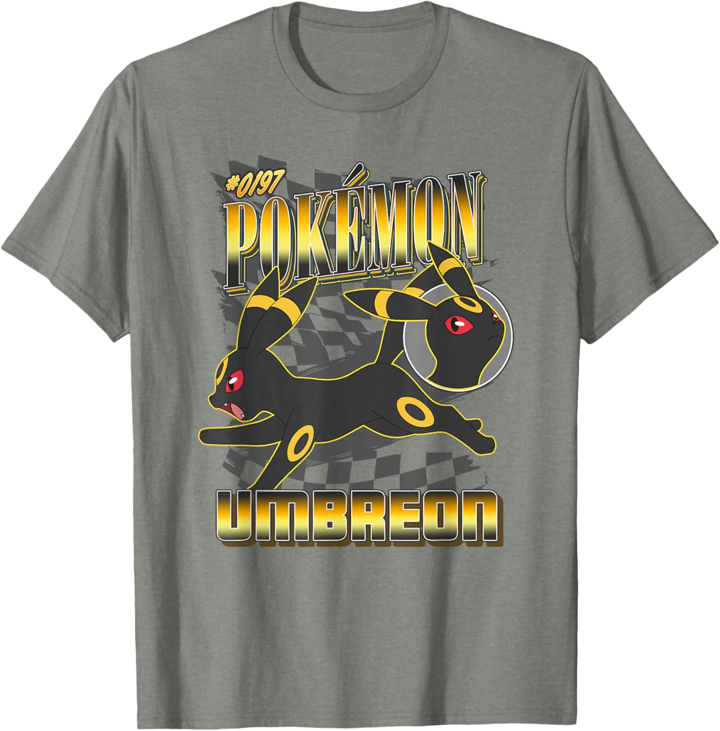 Pokémon 0197 Umbreon Racing Style Poster T-Shirt for Fans and Collectors - 9