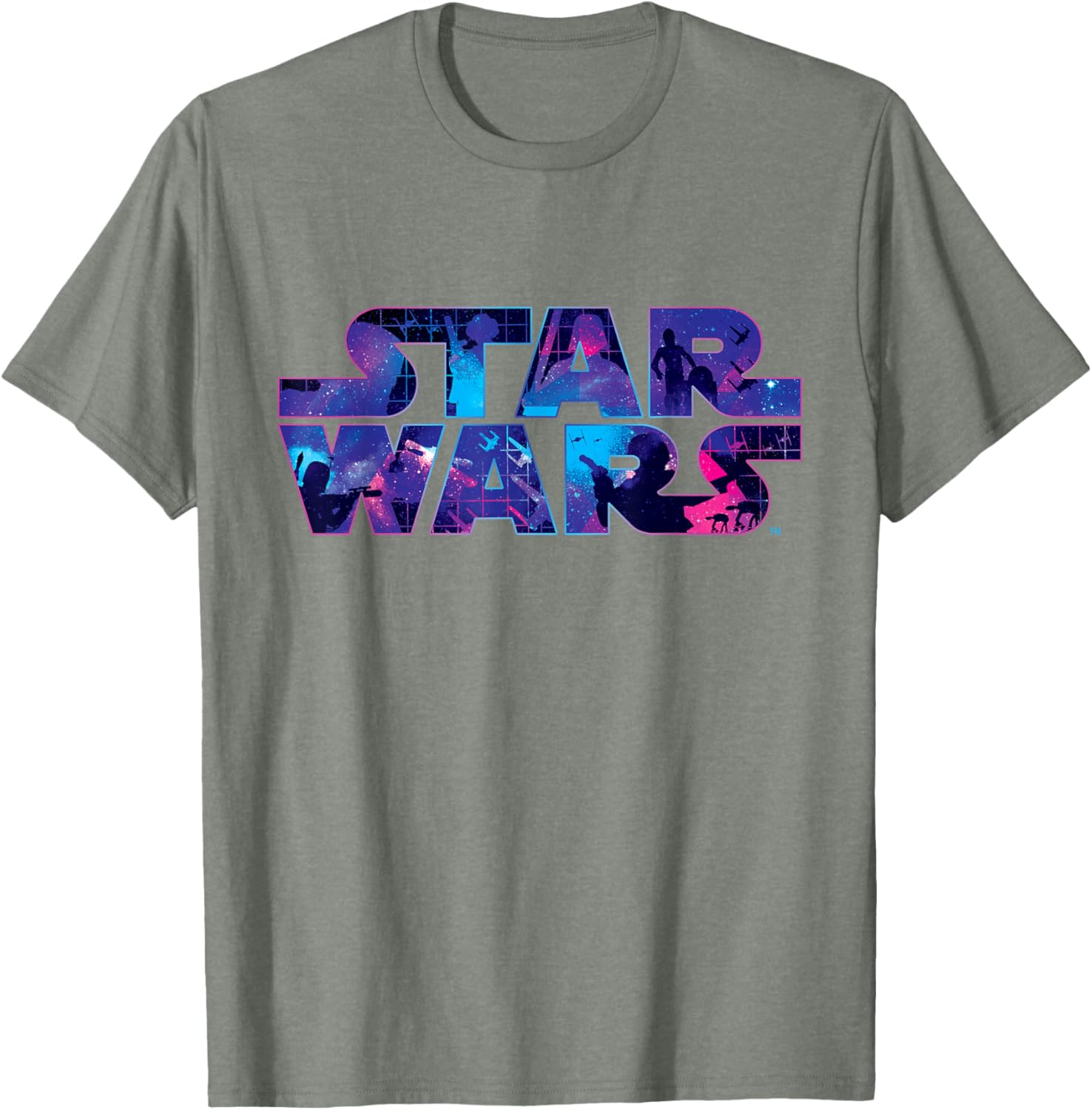 Retro 90s Star Wars Logo Galaxy T-Shirt for Fans of Classic Sci-Fi - 9