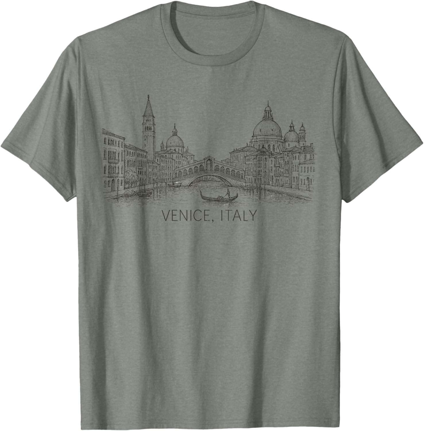 Vintage Venice Italy Art Souvenir T-Shirt for Travelers and Tourists - 13