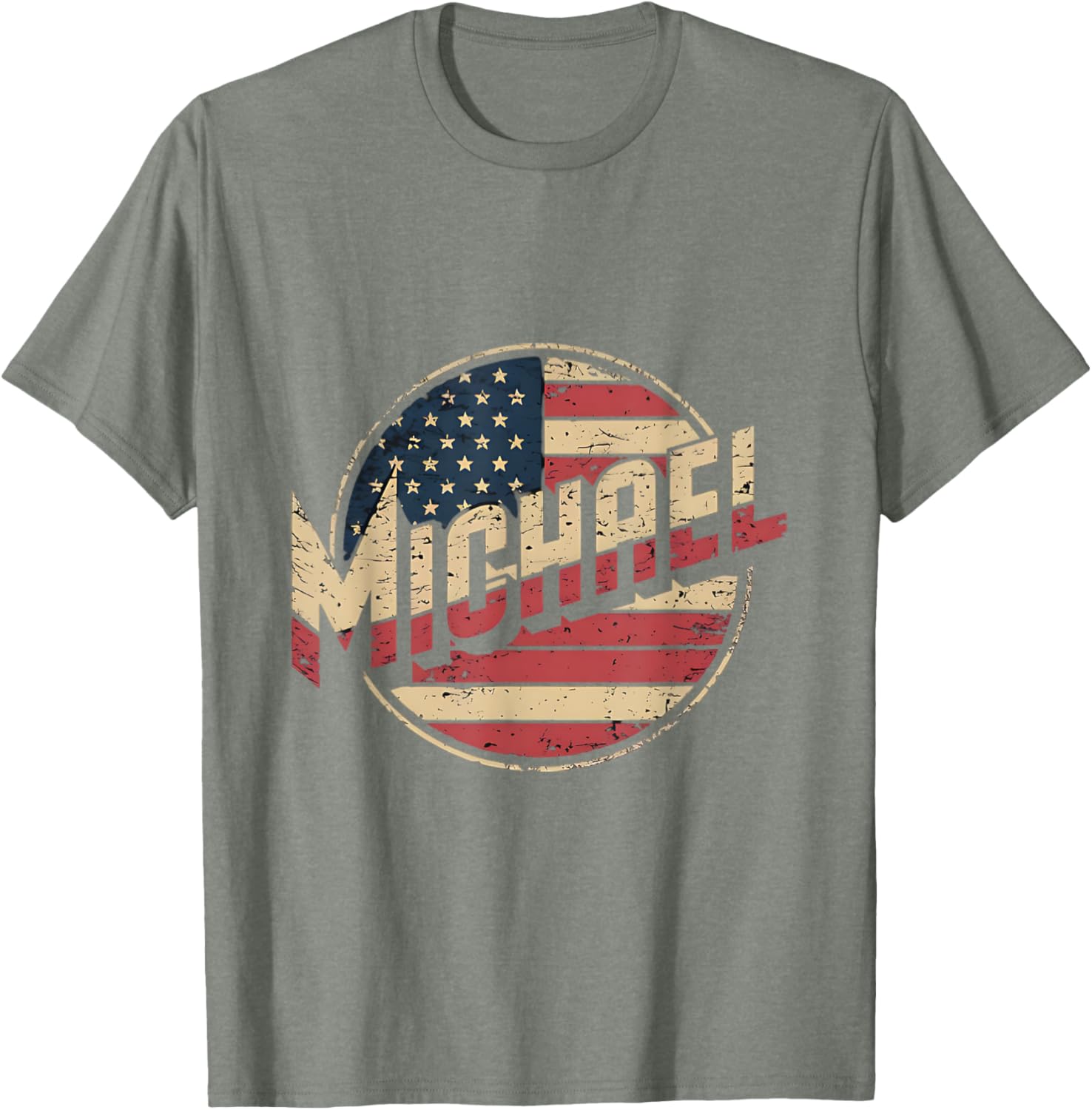 Personalized MICHAEL USA Flag Patriotic T-Shirt for Proud Americans - 14
