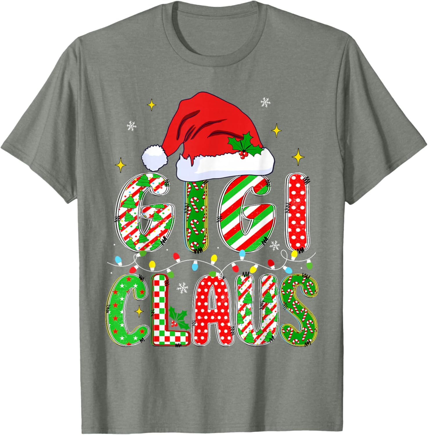 Festive HUGvyn Mom Matching Pajama T-Shirt for Family Christmas Fun - 5