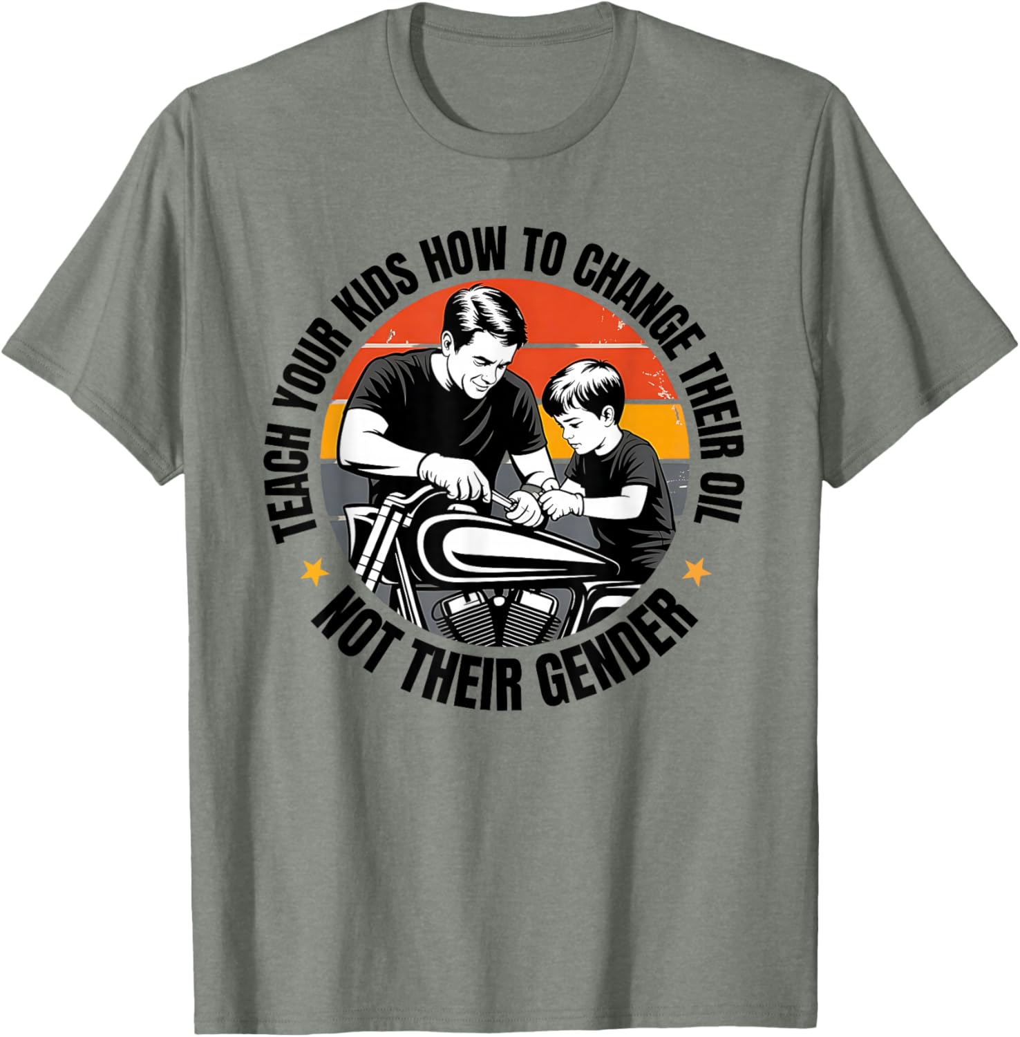 Teach Your Kids to Change Oil T-Shirt for Fun Family Activities - 4