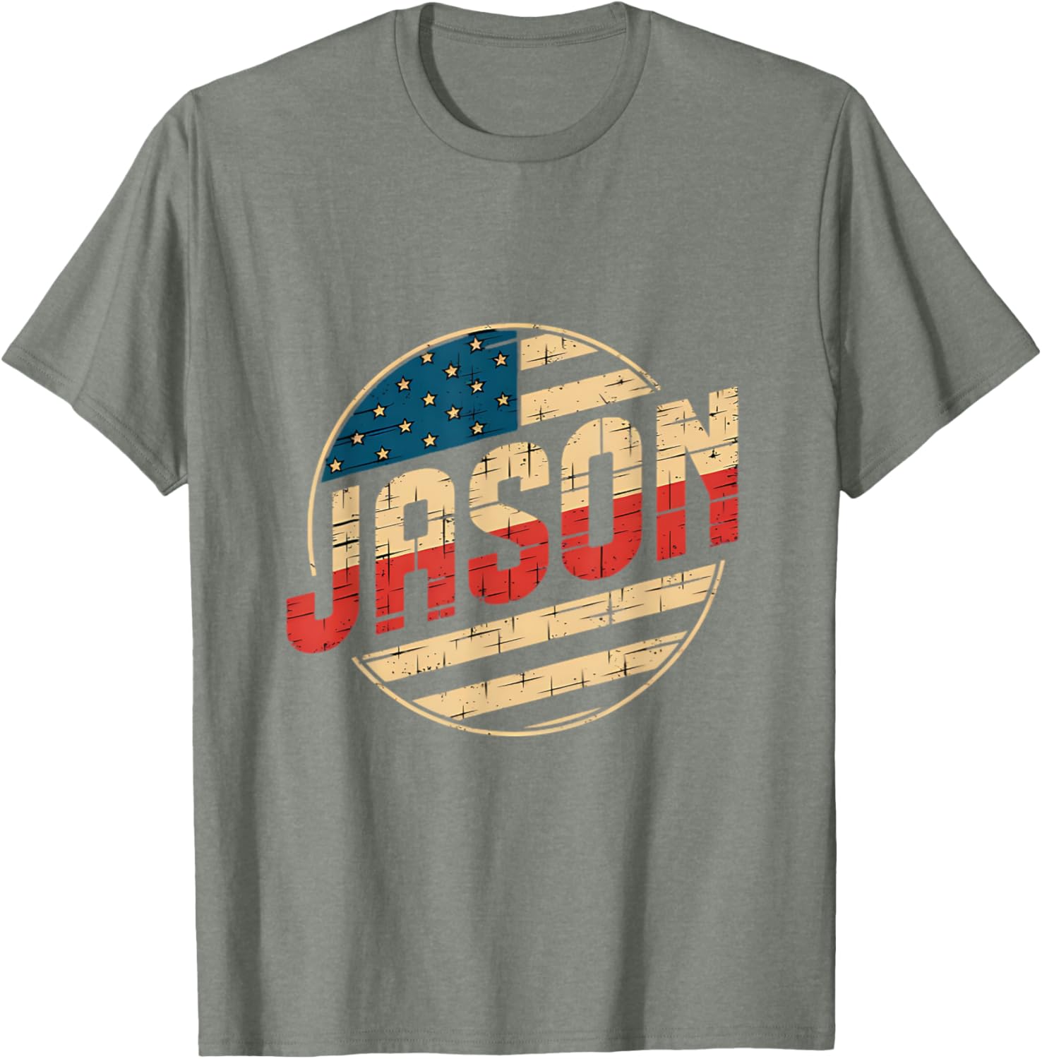 Personalized USA Flag Patriot T-Shirt for JASON - Unique Gift Idea - 7