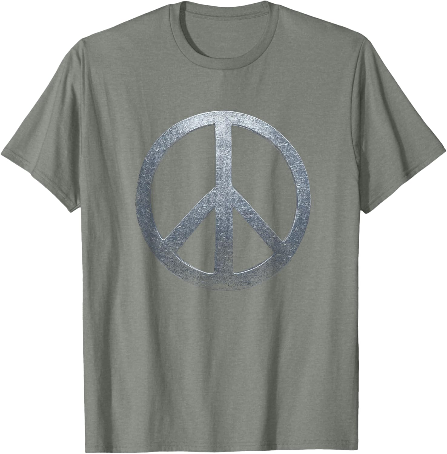 Weathered Stone Peace Sign T-Shirt for Comfortable, Stylish Everyday Wear - 14