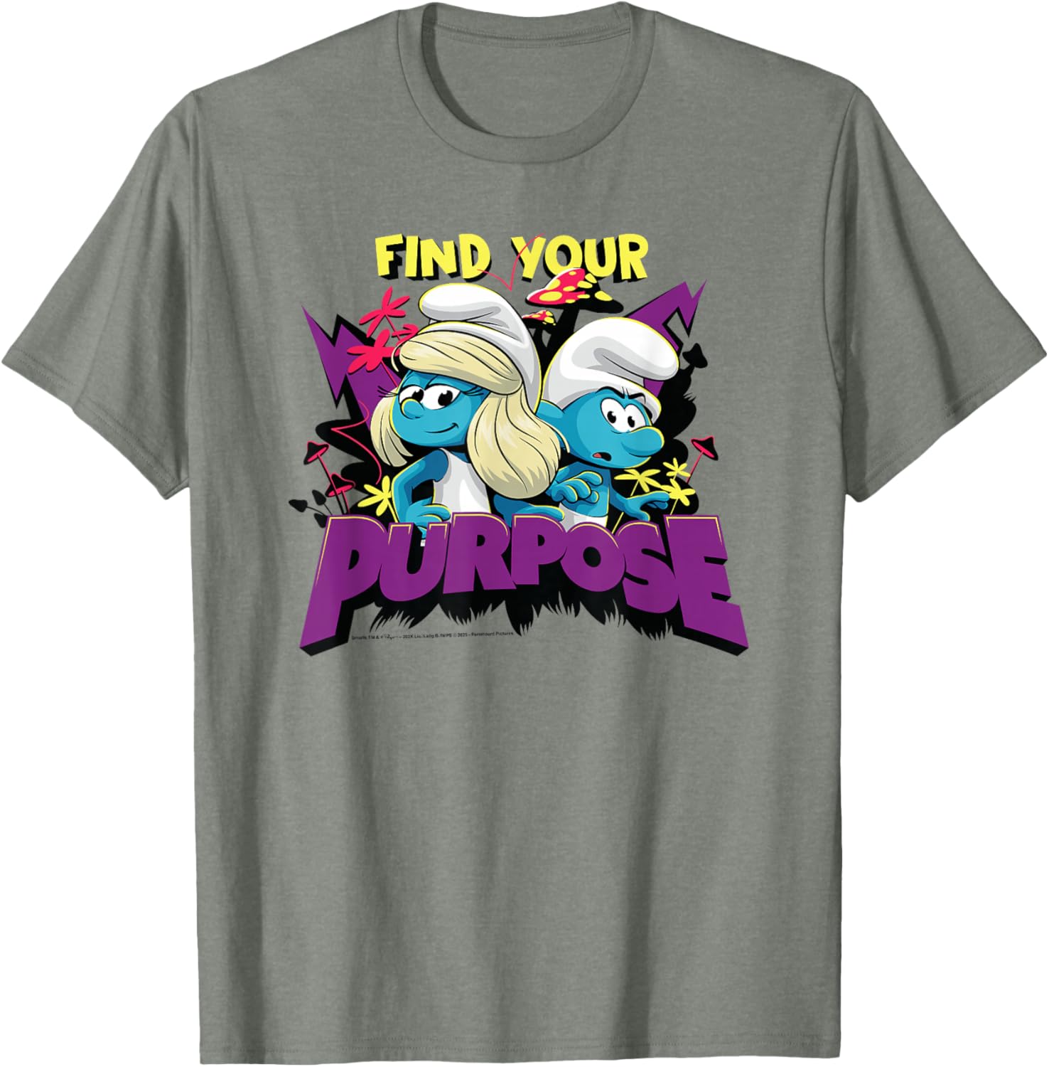 Smurfs Movie Find Your Purpose Nature Duo T-Shirt for Adventurers - 9