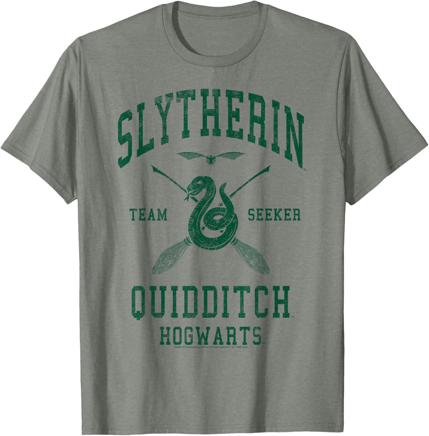 Slytherin Quidditch Team Seeker T-Shirt for Harry Potter Fans - 3