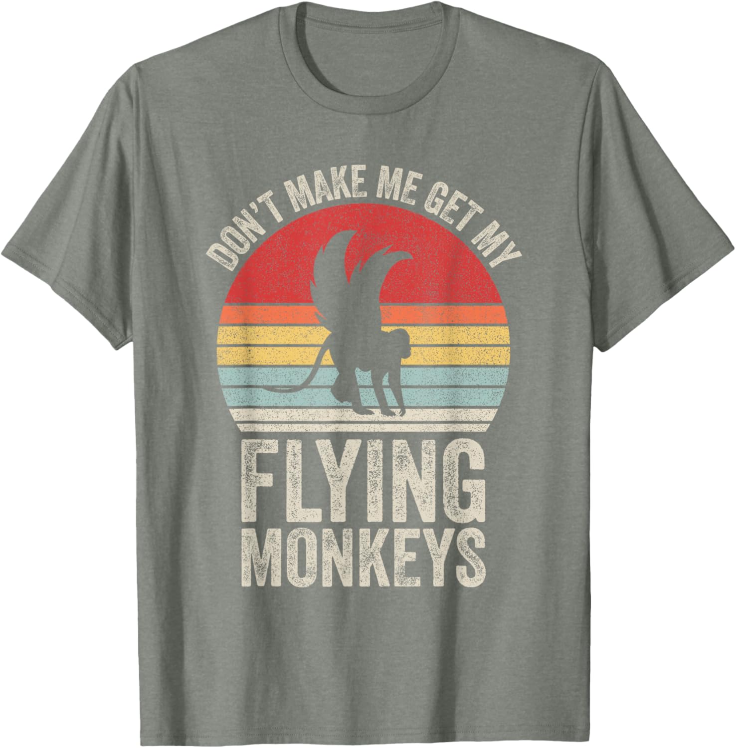 Vintage Retro Flying Monkeys T-Shirt for Fun Lovers and Gift Ideas - 3