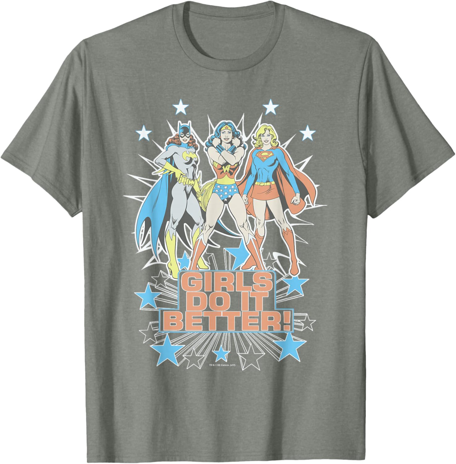 Wonder Woman Supergirl Batgirl Girls Do It Better T-Shirt for Heroes - 1