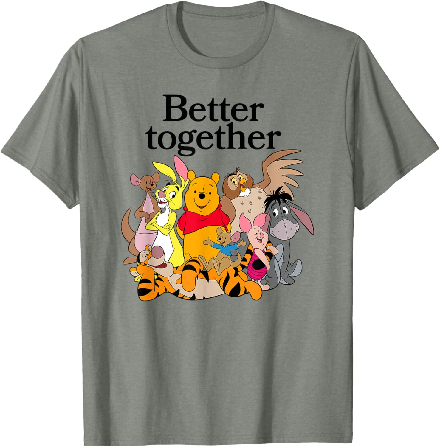 Winnie the Pooh Better Together Friends Group Shot T-Shirt for Fans - 9