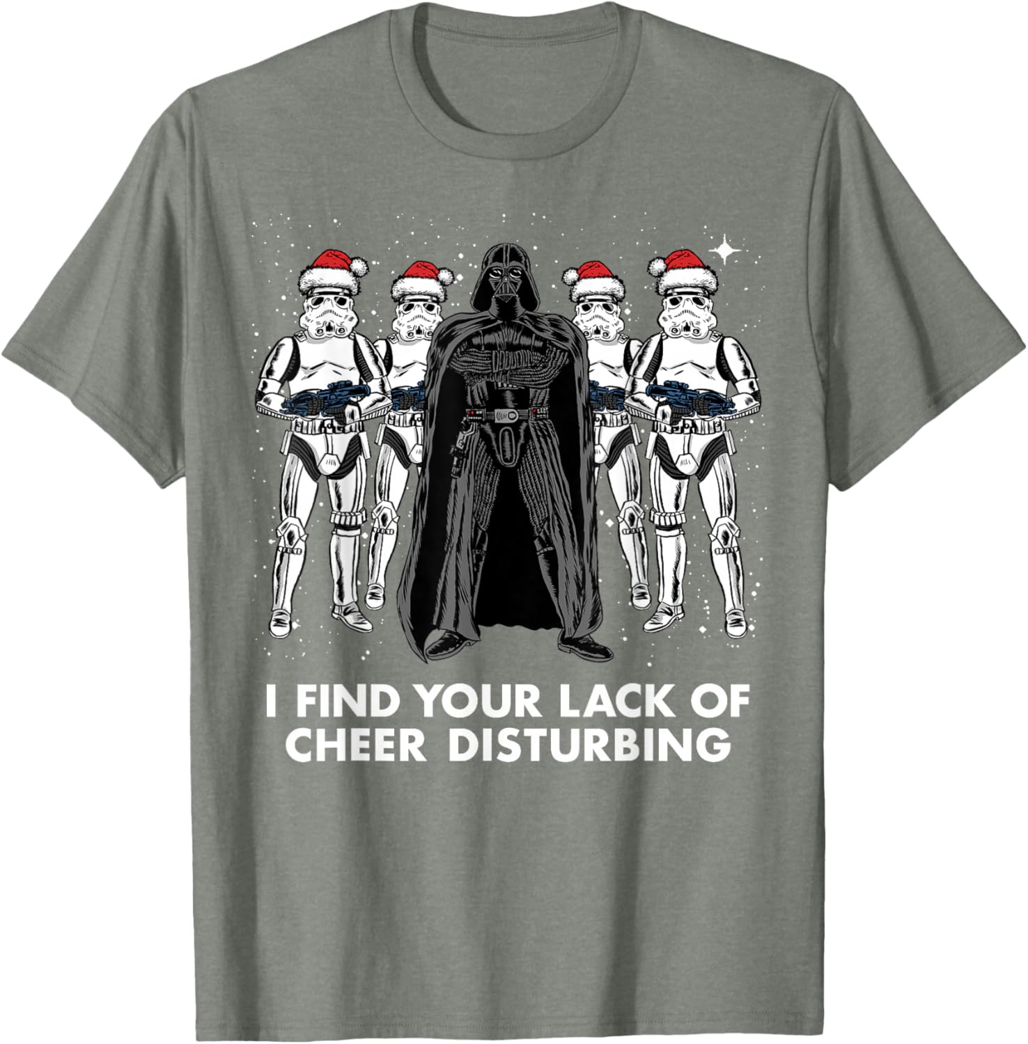Star Wars Vader Trooper Christmas Cheer Graphic T-Shirt for Fans - 6