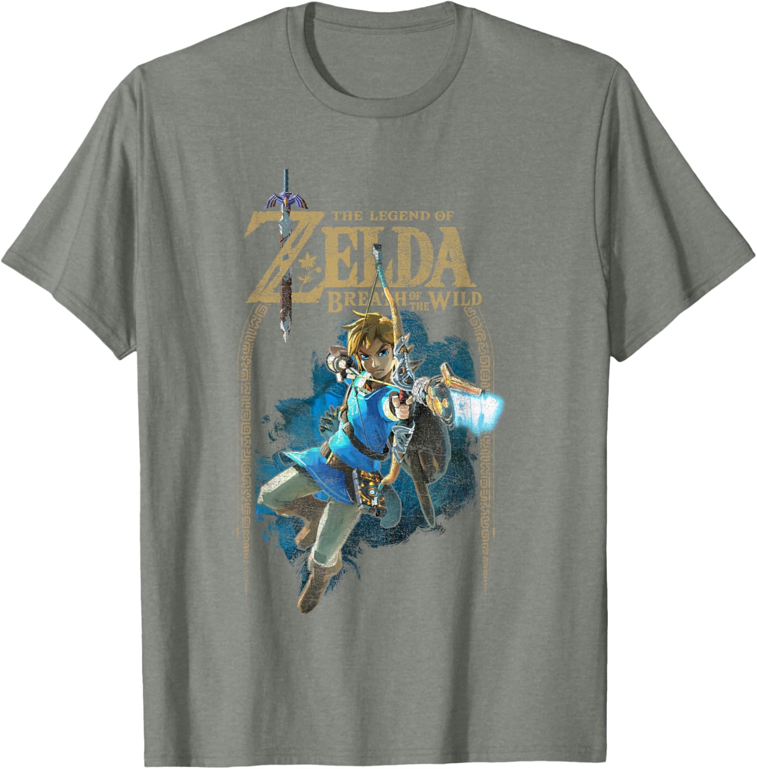 Zelda Breath of the Wild Link Arch Shot Graphic T-Shirt for Gamers - 2