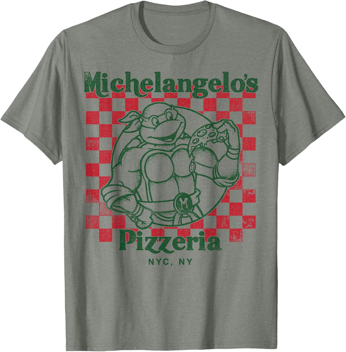 Teenage Mutant Ninja Turtles Mikey's Yummy Pizza Short Sleeve T-Shirt - 5