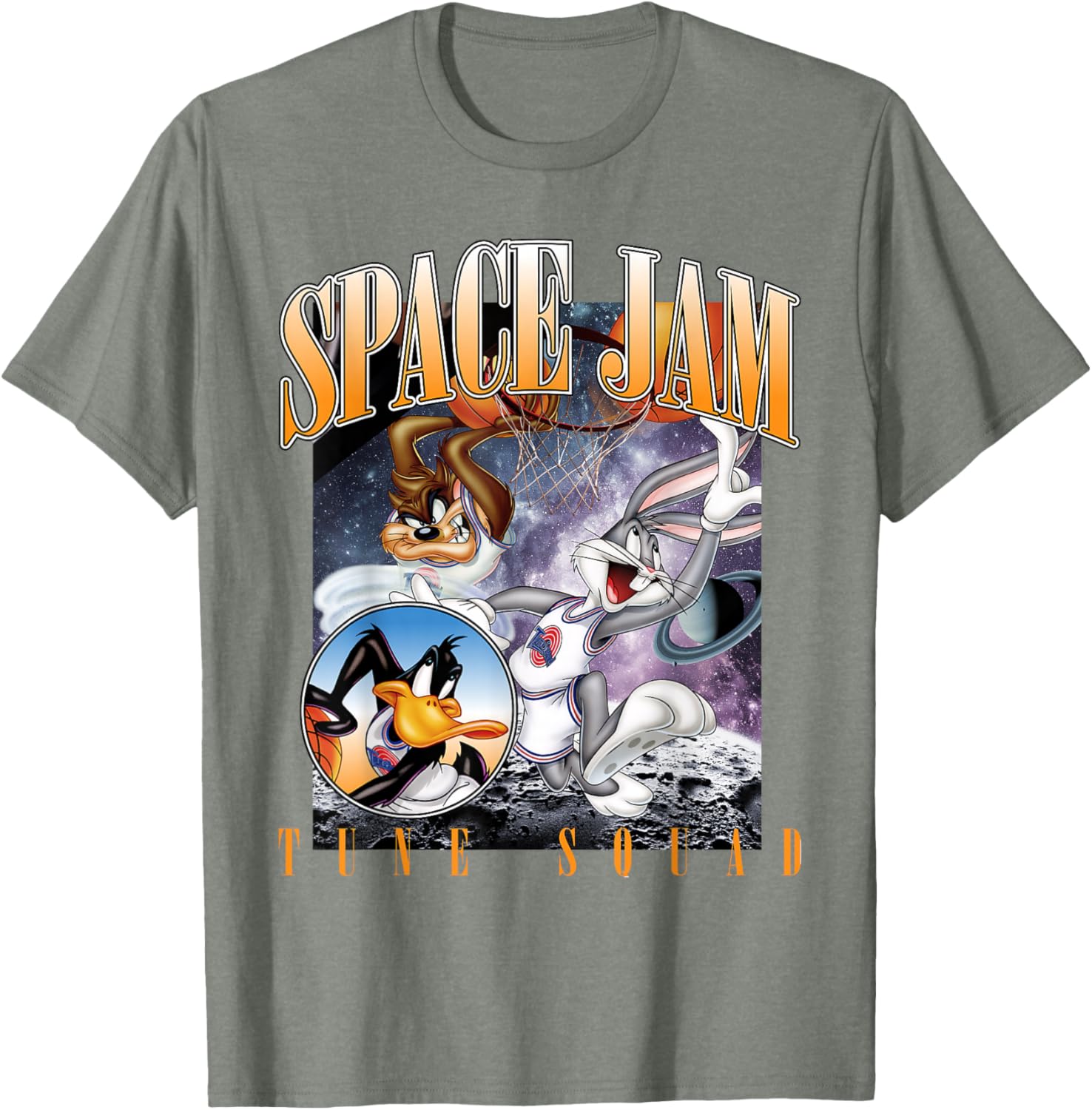 Vintage Space Jam Tune Squad T-Shirt for Fans of Classic Basketball Style - 12