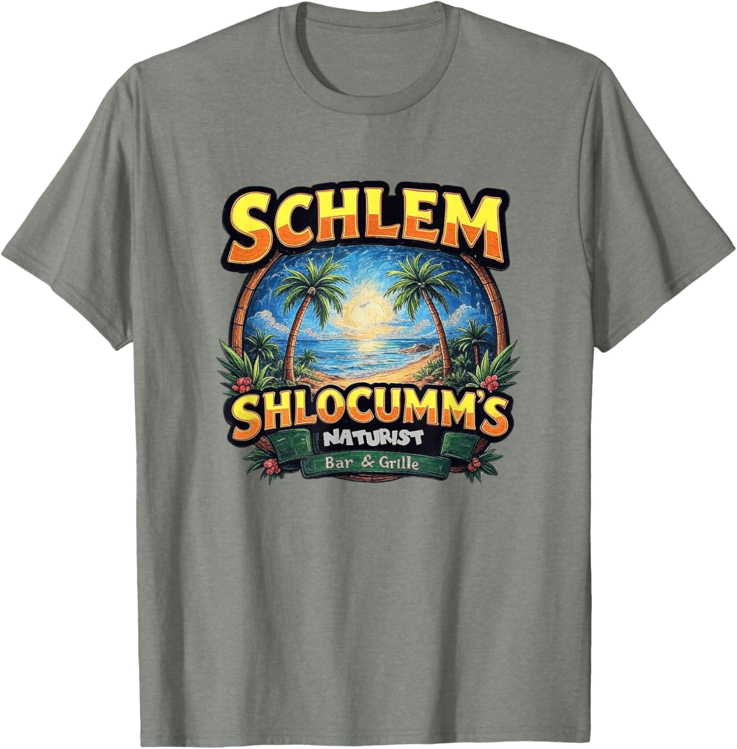 Schlem Shlocumm Naturist Bar & Gille T-Shirt for Casual Comfort - 5