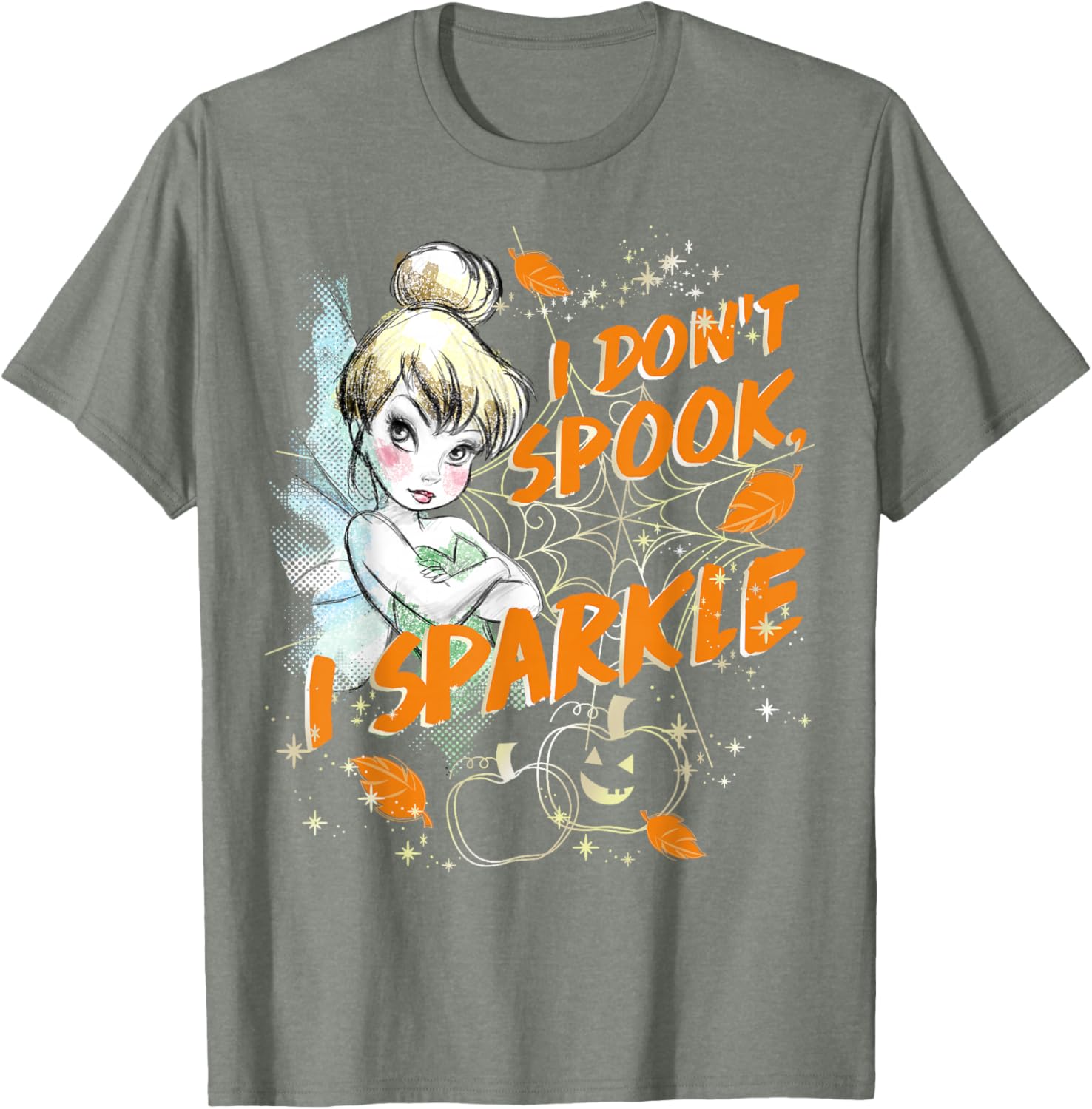 Disney Peter Pan Tinkerbell Halloween Sparkle T-Shirt for Women and Kids - 6