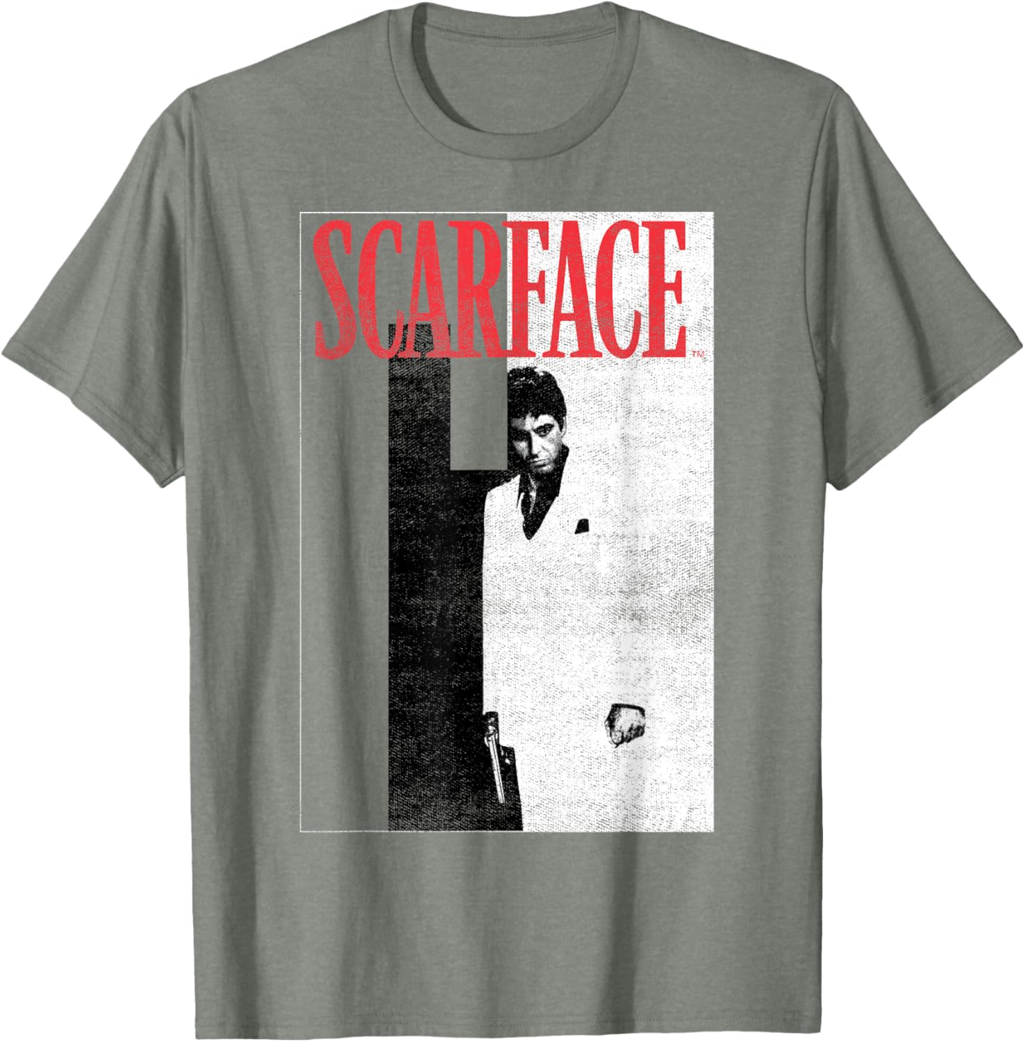 Scarface Distressed Movie Poster T-Shirt for Fans of Classic Cinema - 5