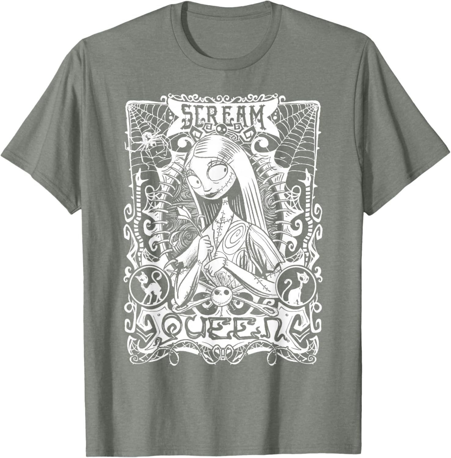Disney Nightmare Before Christmas Sally Portrait T-Shirt for Fans - 2