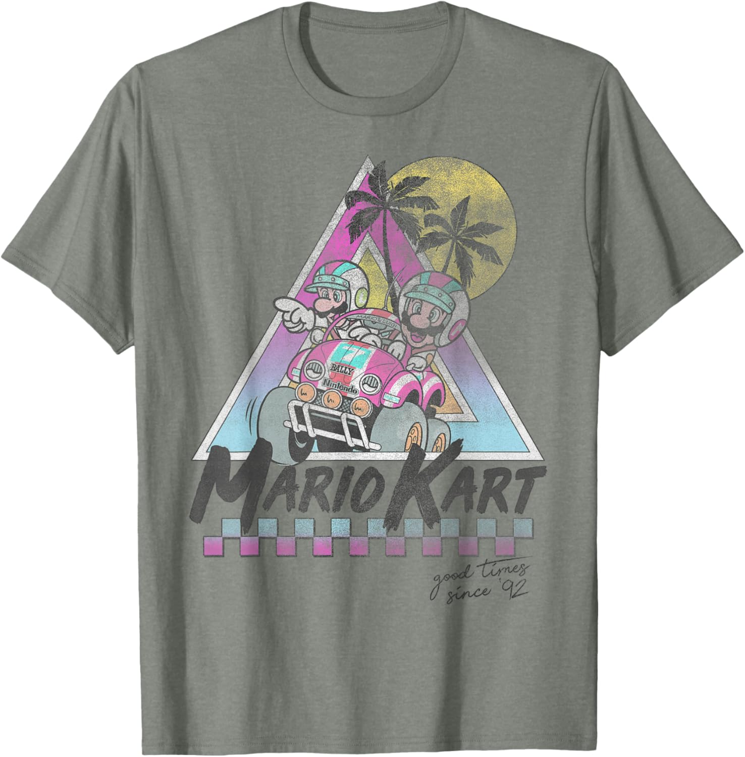 Vintage Mario Kart Mario and Luigi T-Shirt for Gamers Since 92 - 6