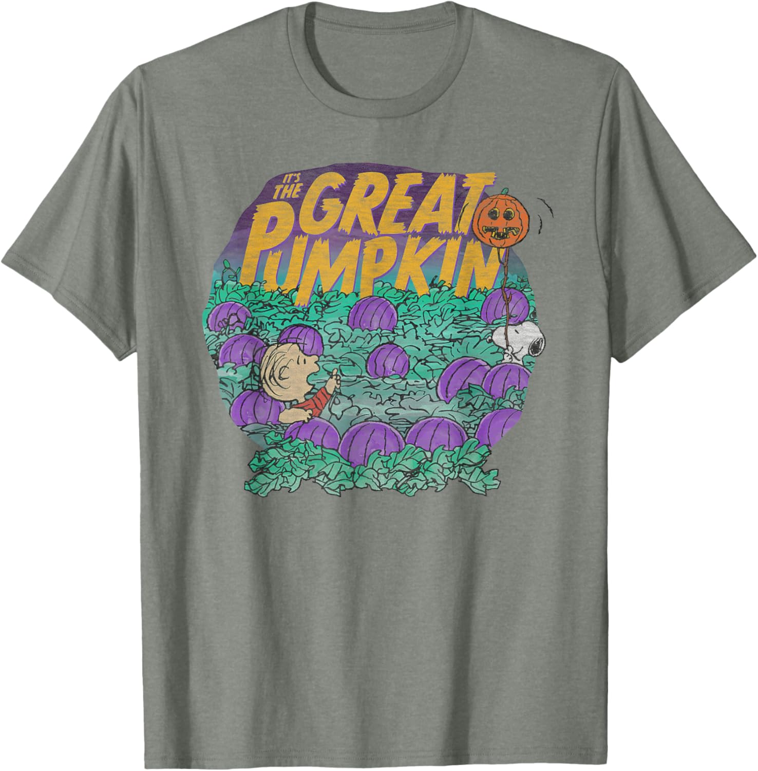 Peanuts Halloween Linus and Snoopy Great Pumpkin T-Shirt for All Ages - 2