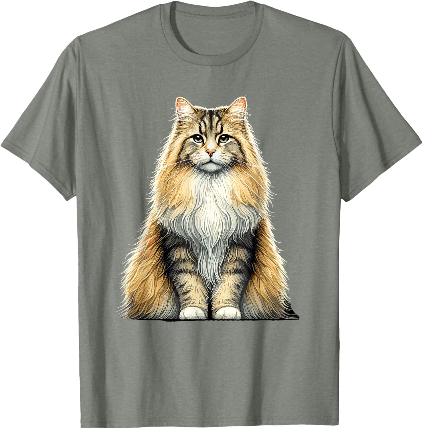 Norwegian Forest Cat T-Shirt for Cat Lovers - Cute and Comfy Design - 9