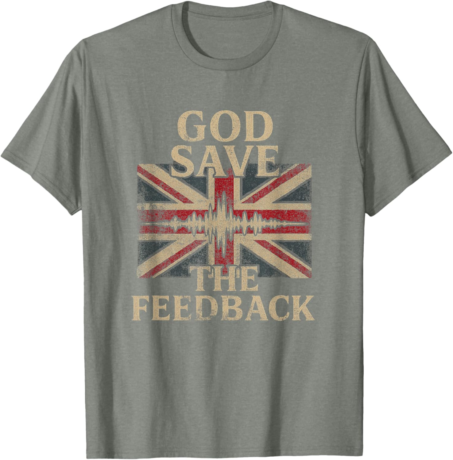 Vintage Punk Rock God Save the Feedback T-Shirt for UK Style Lovers - 11