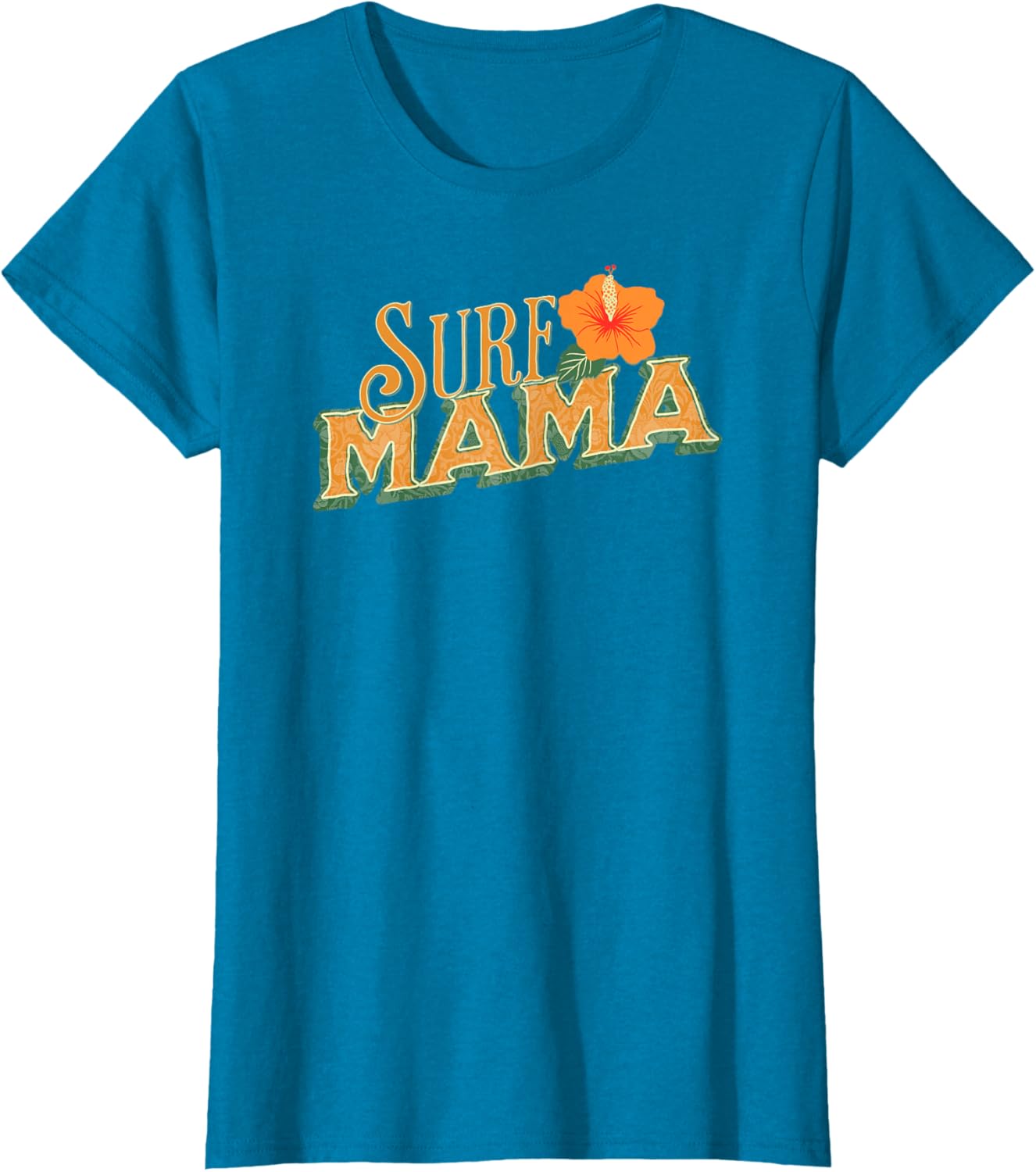 Surf Mama Flower Beachy Style Mom T-Shirt for Trendy Summer Vibes - 8