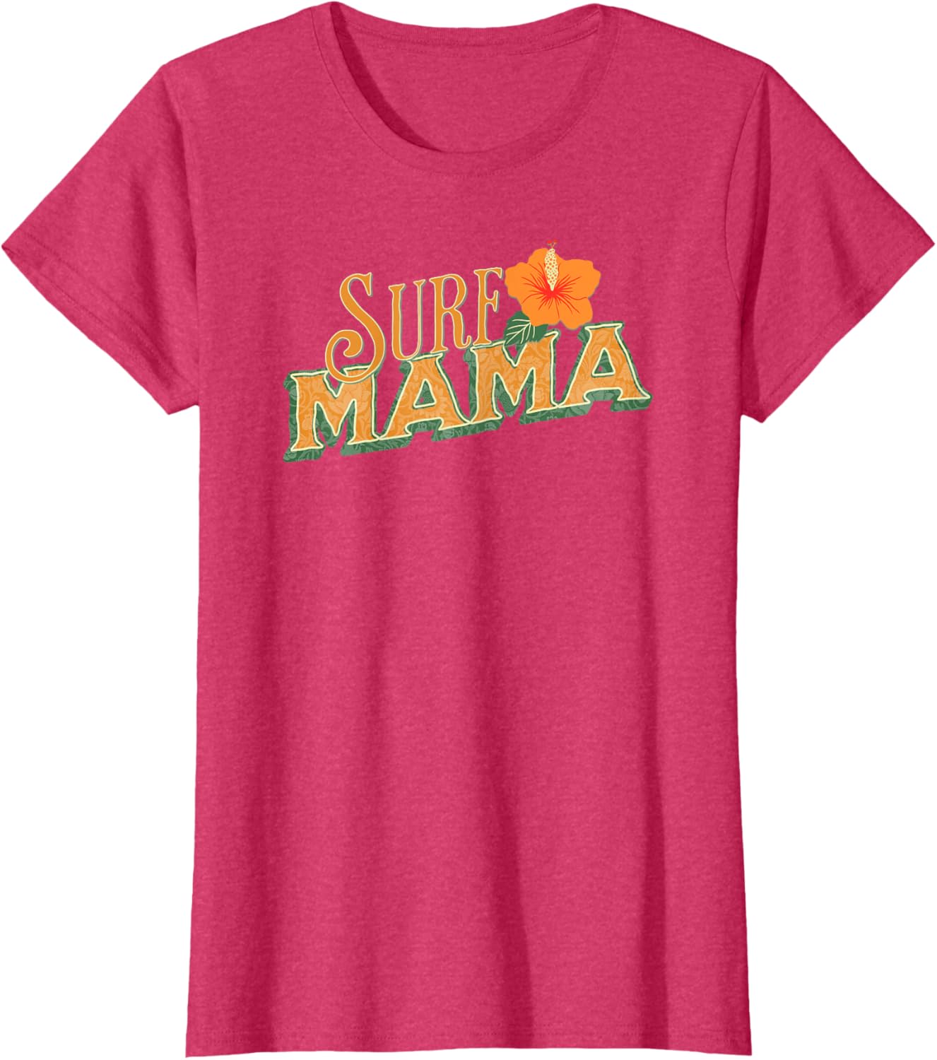 Surf Mama Flower Beachy Style Mom T-Shirt for Trendy Summer Vibes - 5