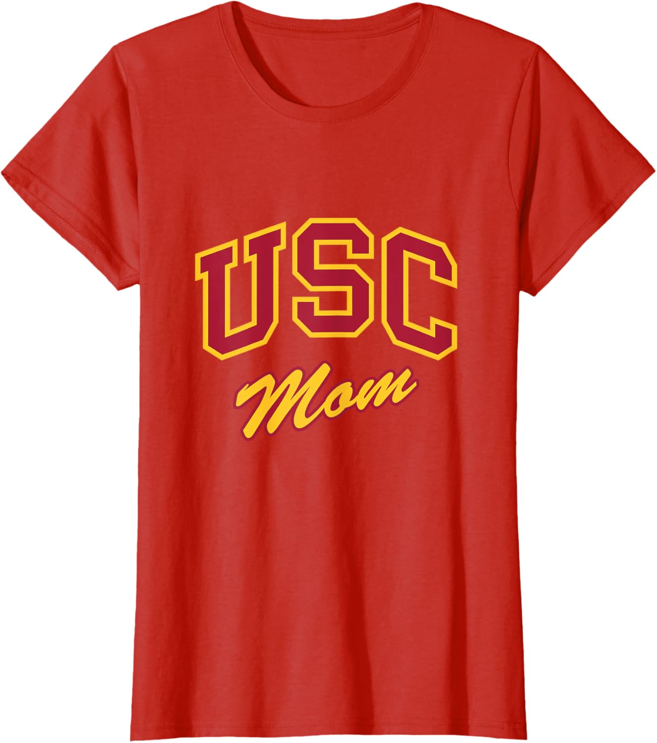 USC Mom Retro Script T-Shirt Perfect for Sports and Outdoor Activities - 10