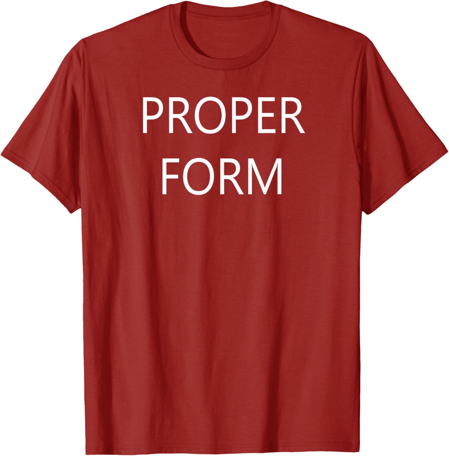 Proper Form T-Shirt for Comfort and Style in Clothing and Footwear - 4