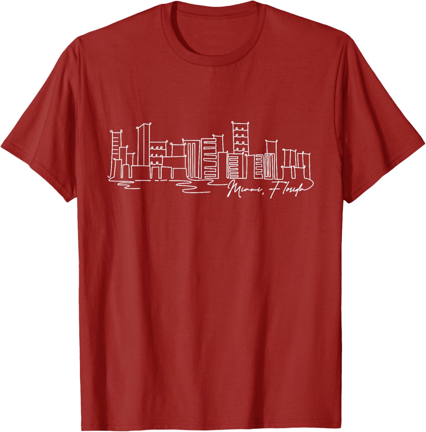 Signature Miami City Skyline T-Shirt Florida Souvenir Gift for Everyone - 10