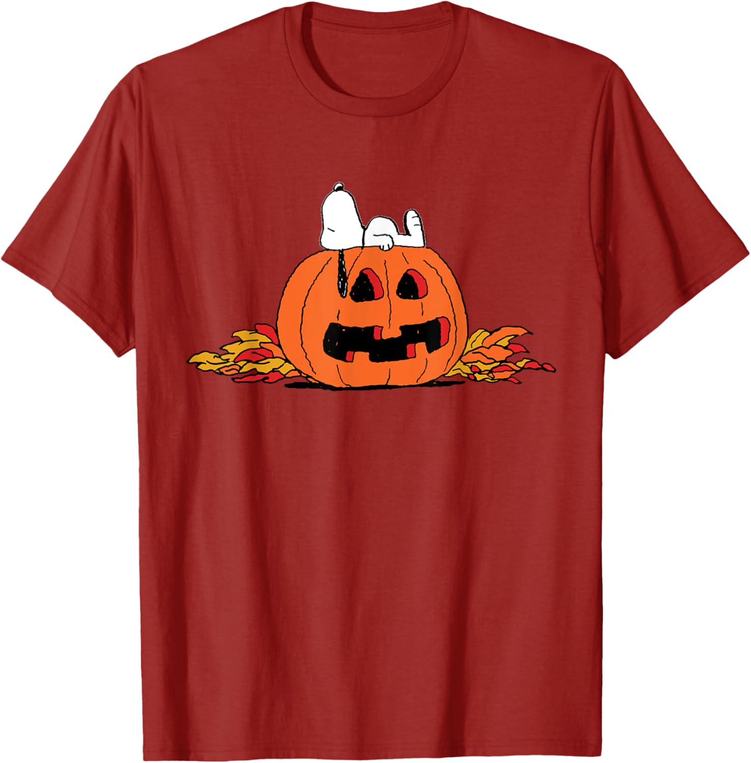 Peanuts Snoopy Lantern Halloween T-Shirt Fun and Festive Apparel - 2