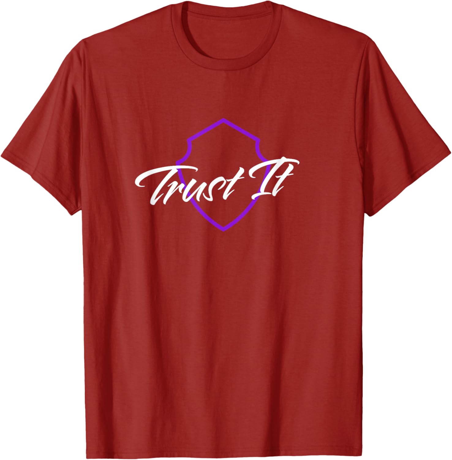 Trust It Shield T-Shirt for Men and Women - Stylish Comfortable Wear - 8