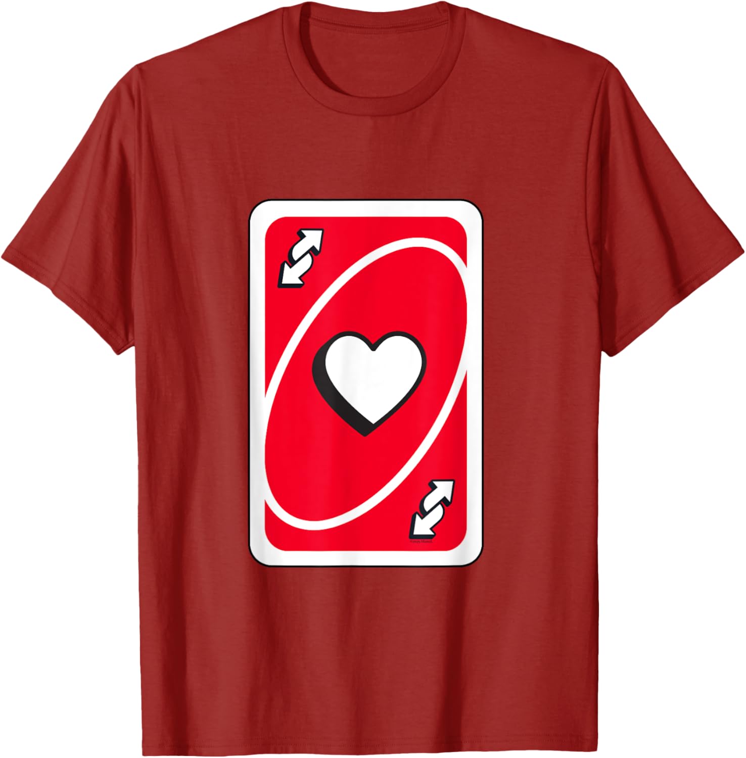UNO Valentine's Day Red Reverse Card T-Shirt for Fun Celebrations - 9