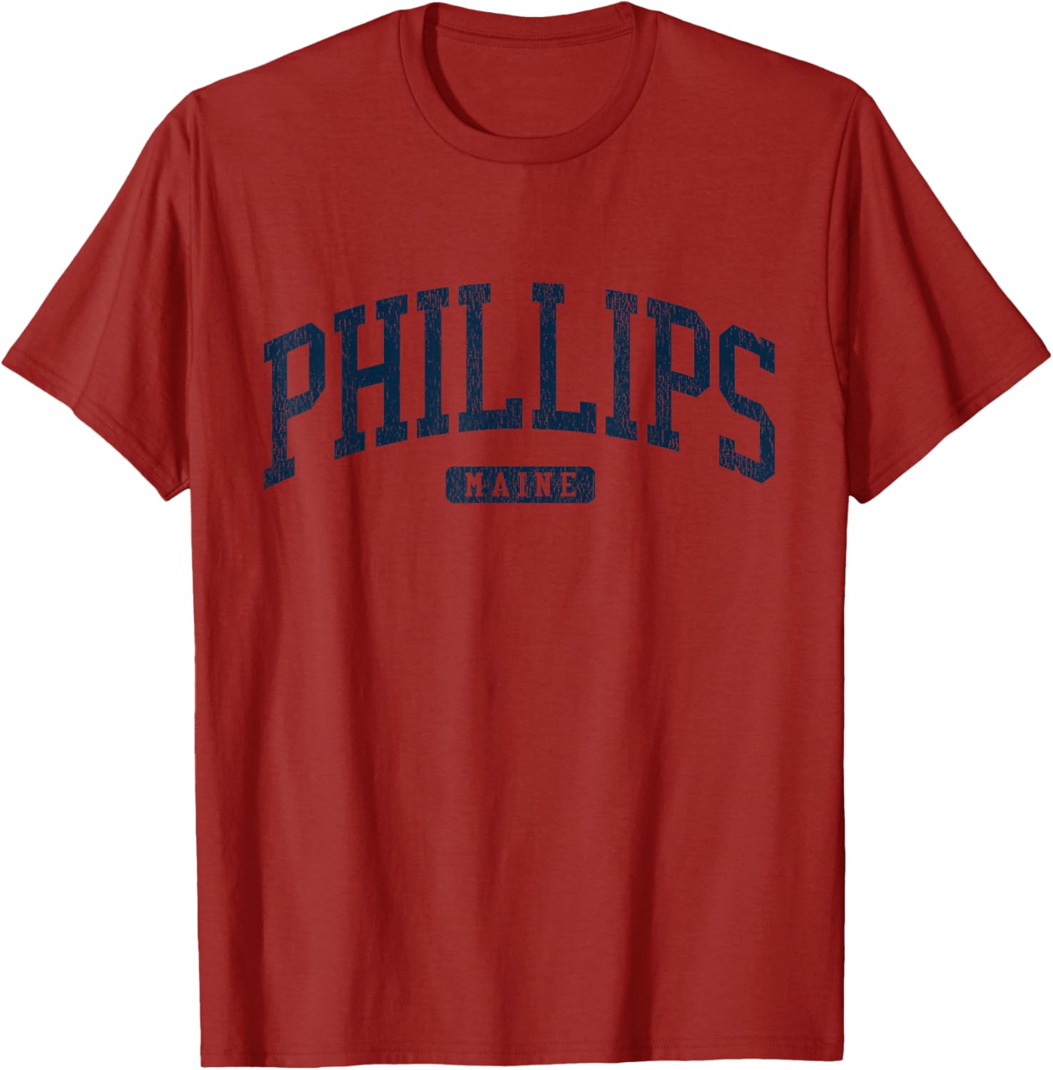 Phillips Maine College University Blue T-Shirt for Students and Alumni - 2