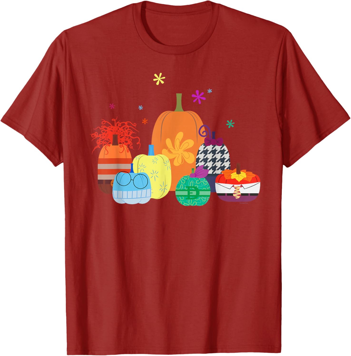Disney Pixar Inside Out 2 Halloween Pumpkin Group T-Shirt for Fun Celebrations - 21