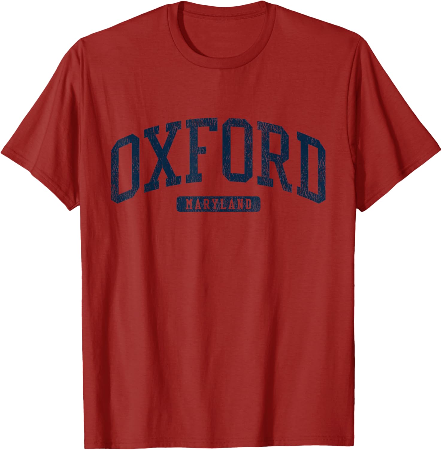 Oxford Maryland College Style Blue T-Shirt for Students and Alumni - 3