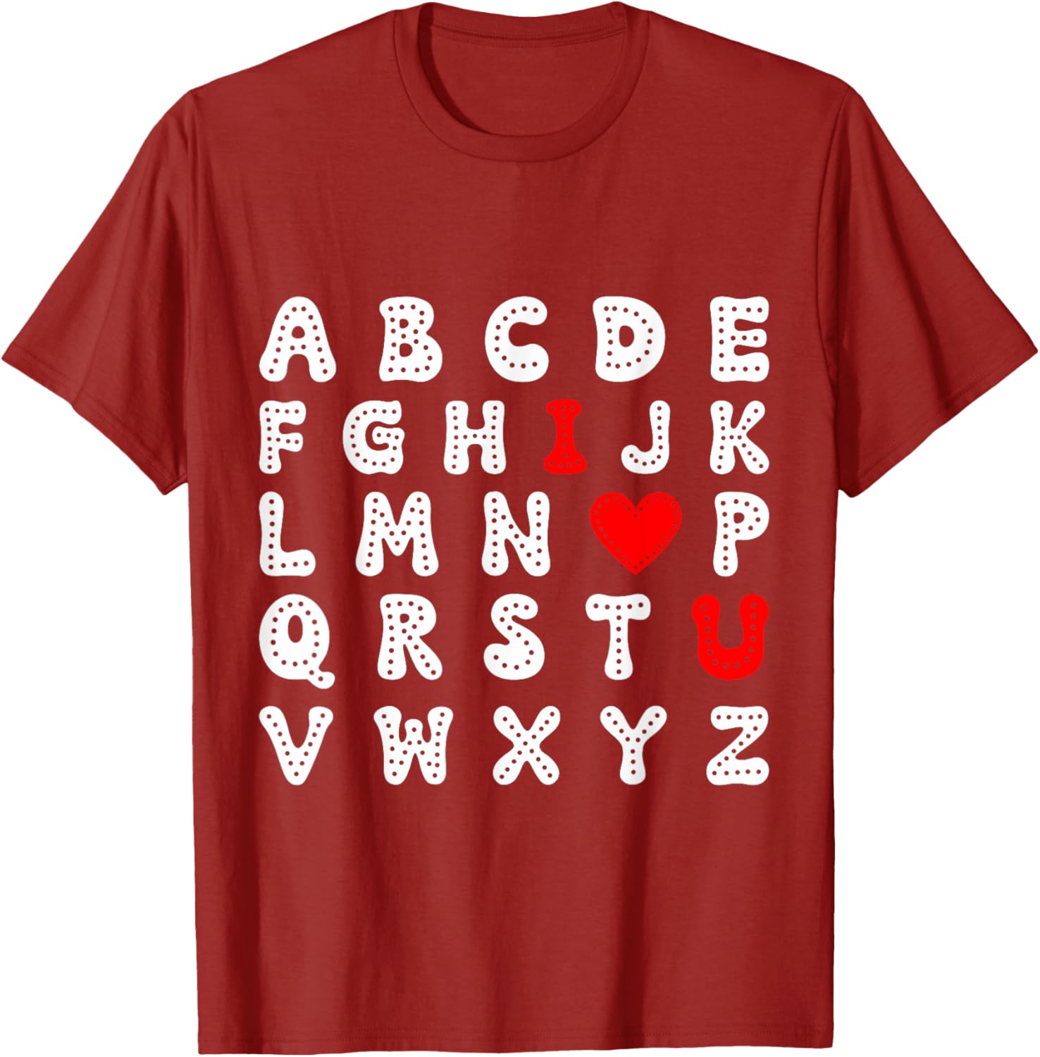 Valentine's Day ABC I Love You Toddler Boy T-Shirt for Kids - 2