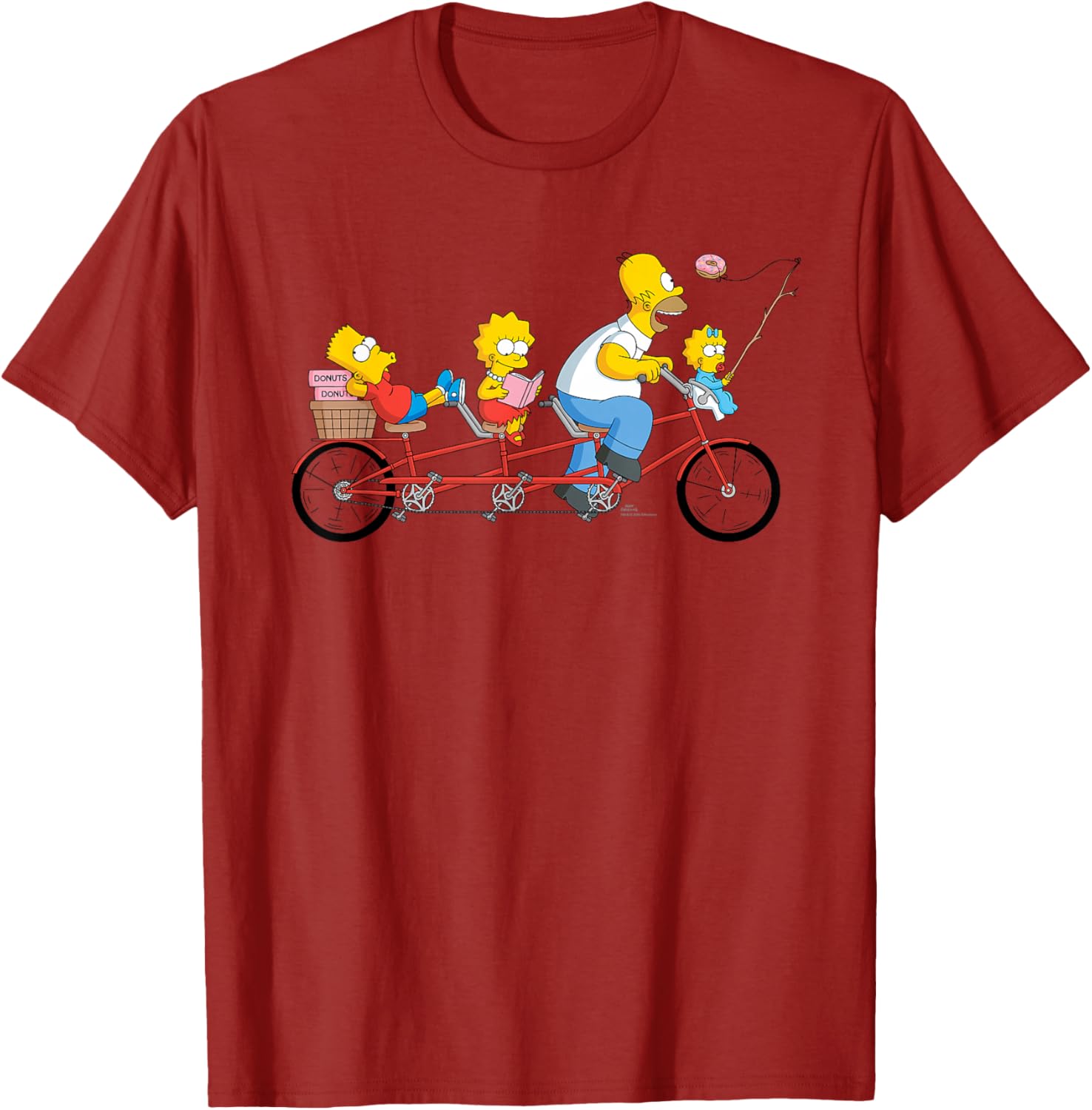 The Simpsons Father's Day Homer Kids Bike Ride T-Shirt for Dad - 25