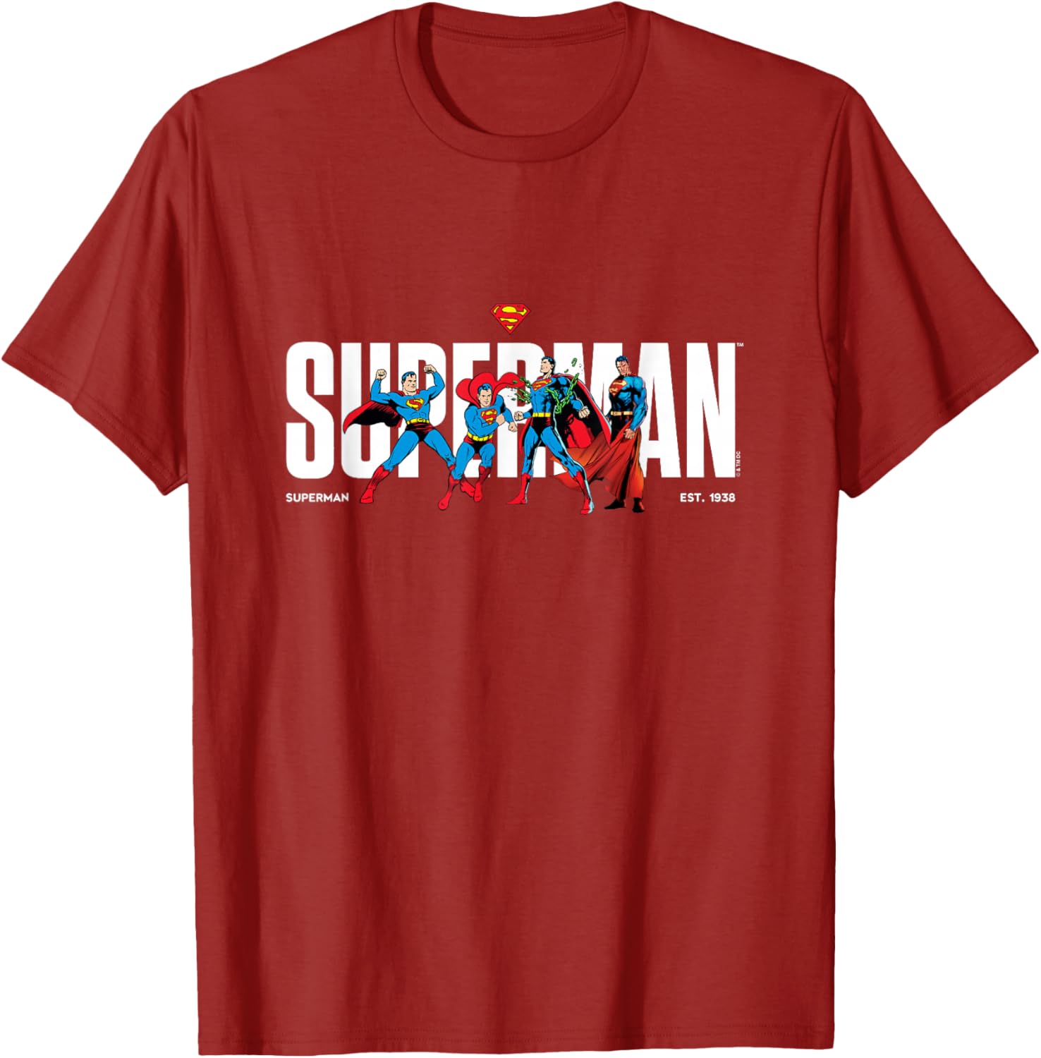Superman T-Shirt Celebrating DC Comics History Since 1938 for Fans - 6