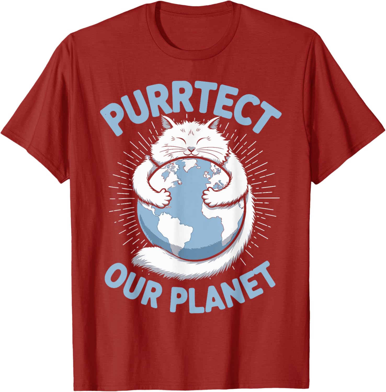 Purrtect Our Planet Cat Lover T-Shirt for Men, Women, and Kids - 9
