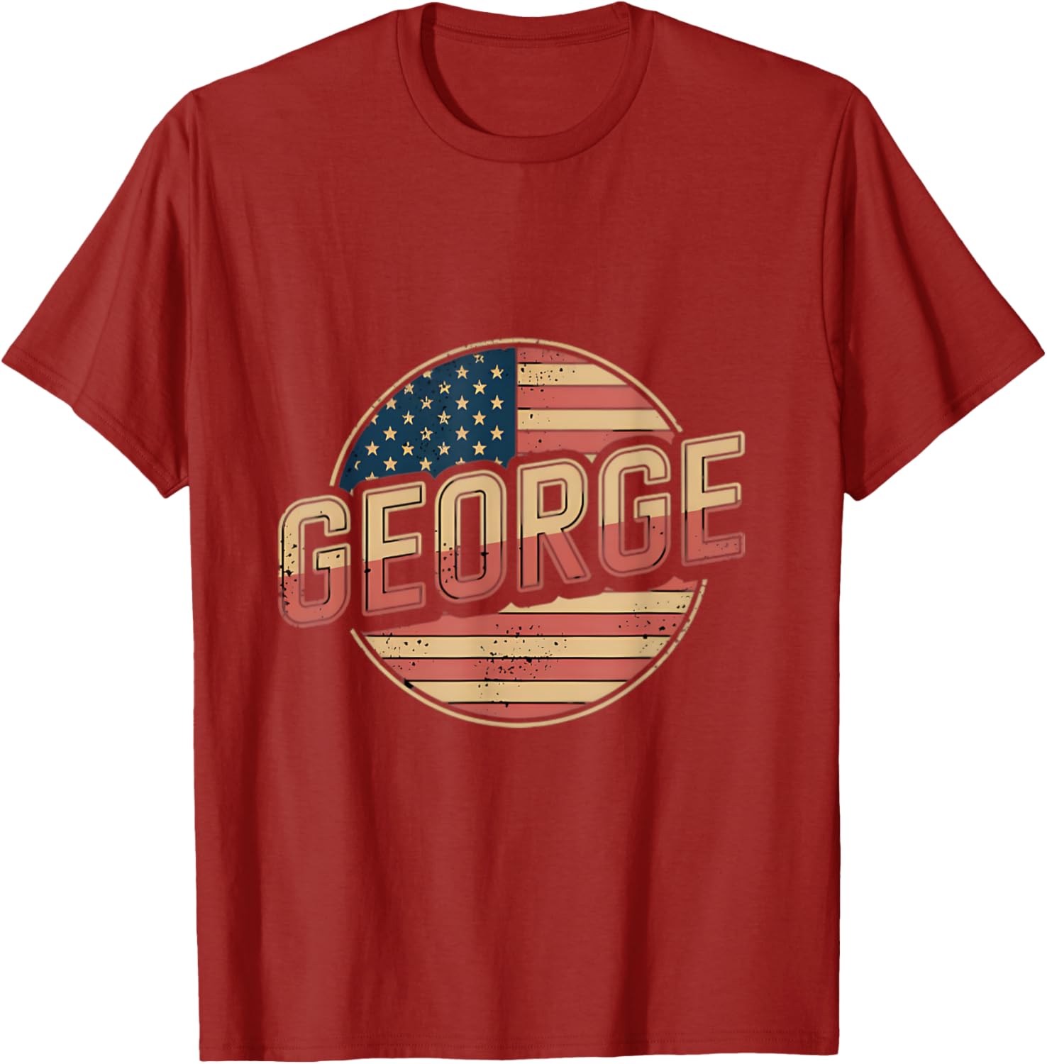 Personalized GEORGE USA Flag T-Shirt for Patriotic Style and Comfort - 5