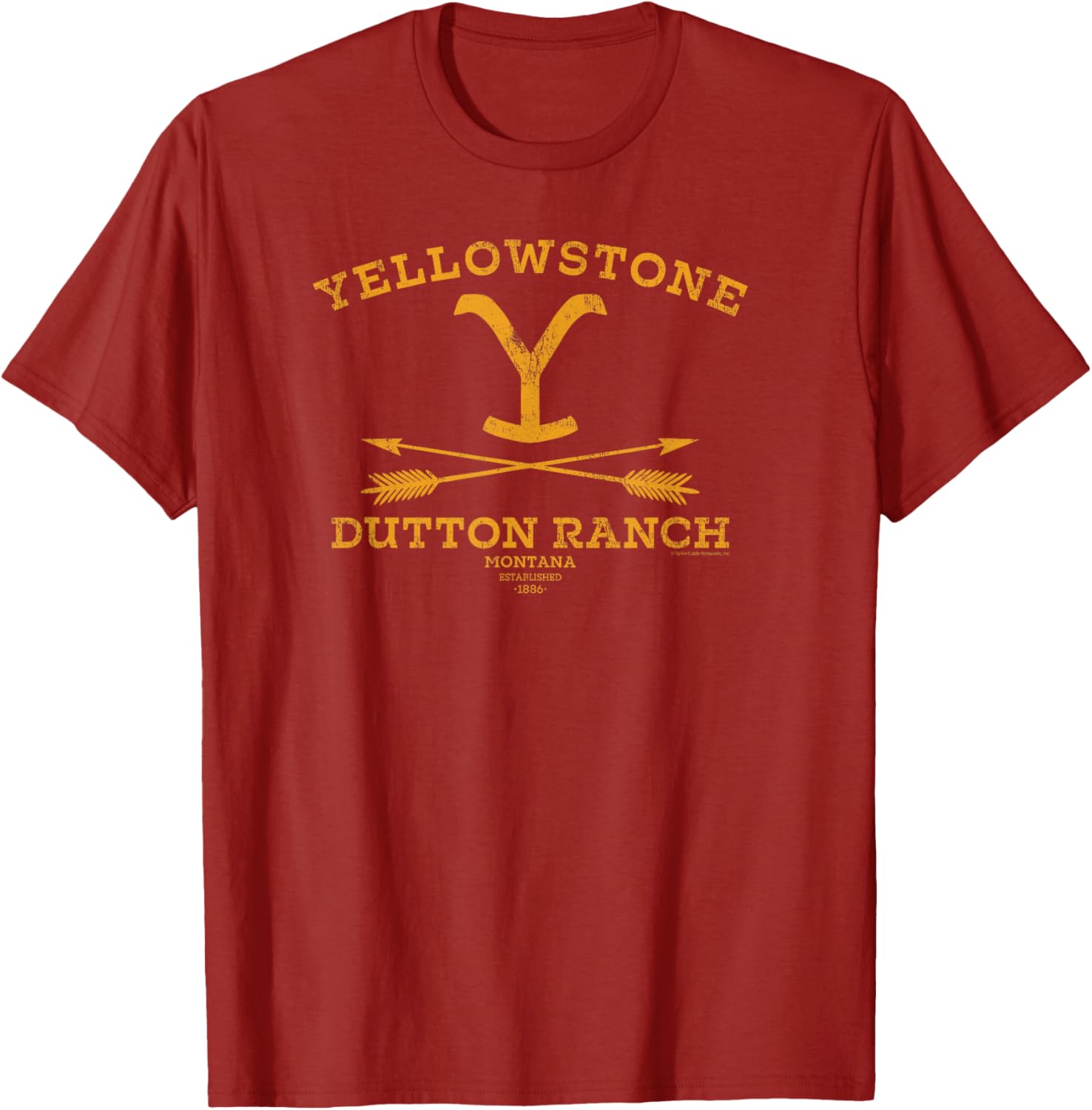 Yellowstone Dutton Ranch Arrows T-Shirt for Women - Black Crew Neck Cotton Blend - 7