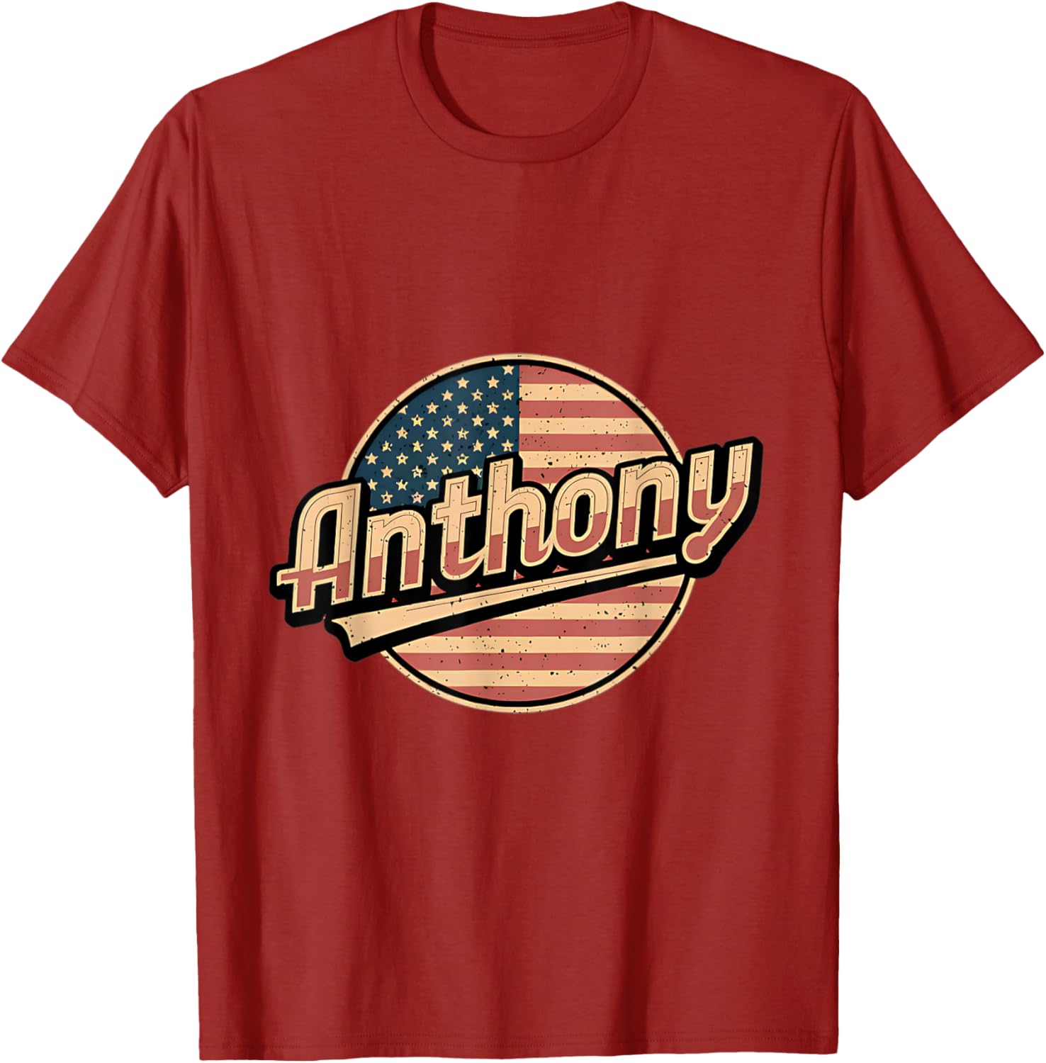 Personalized Anthony USA Flag T-Shirt for Proud Patriots - 15