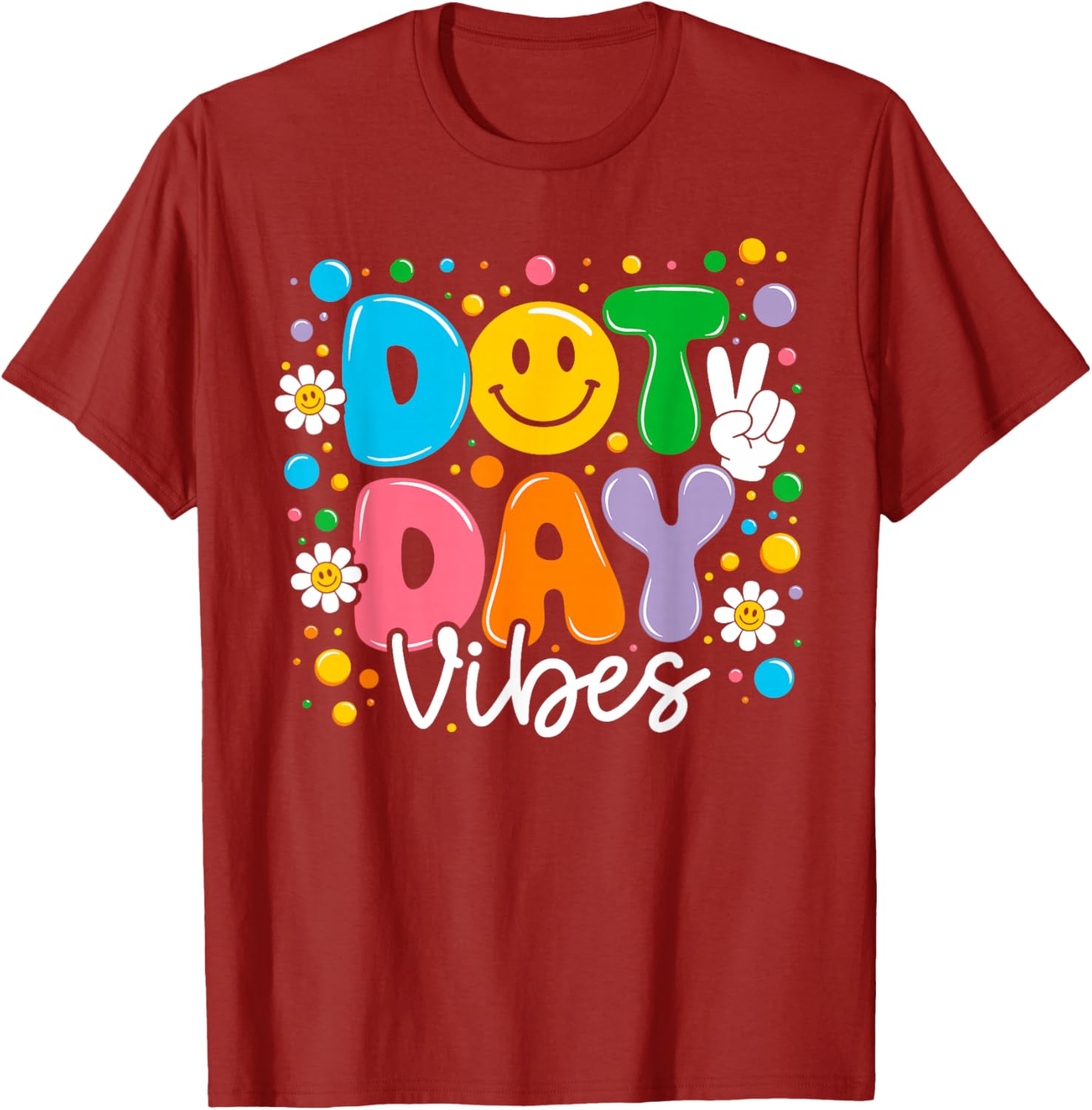 Happy Dot Day 2025 Colorful Polka Dot T-Shirt for Kids and Teachers - 4